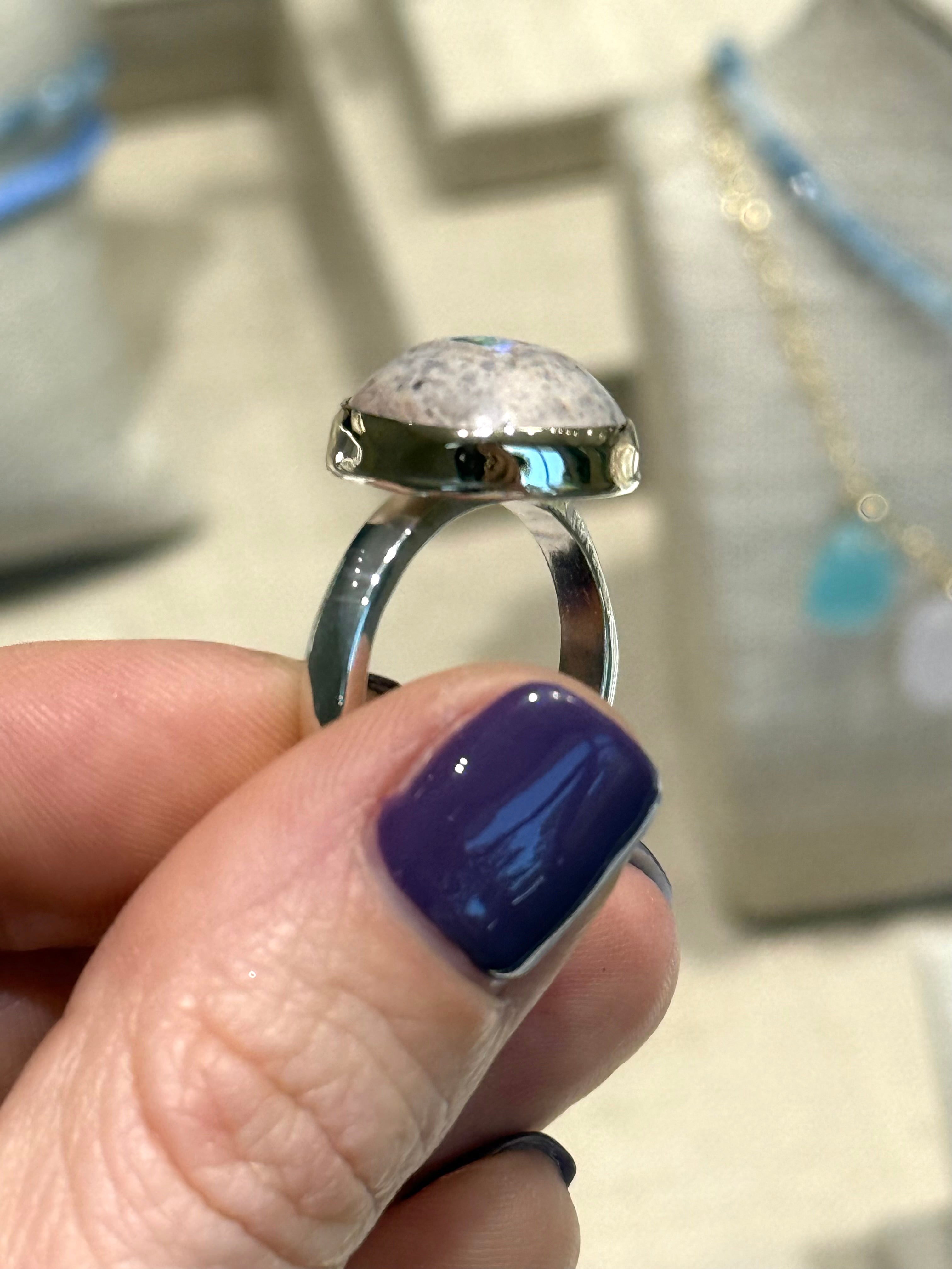 *NEW* Boulder Opal Two Toned Ring