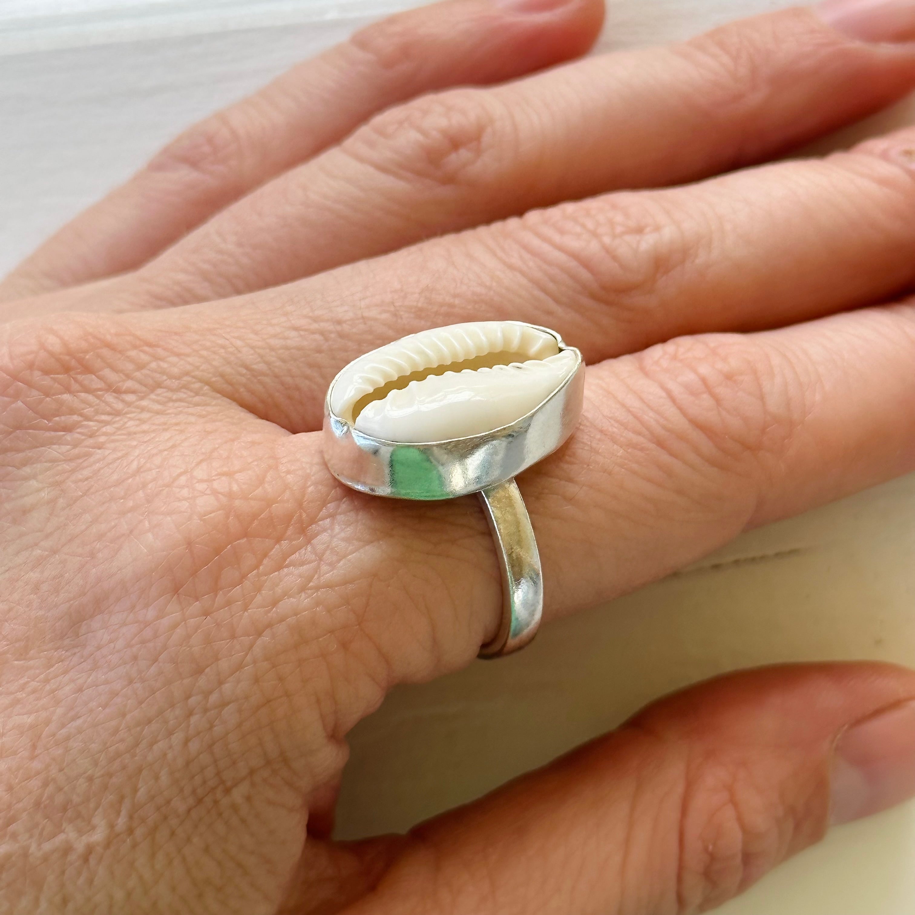 Cowrie Shell Ring