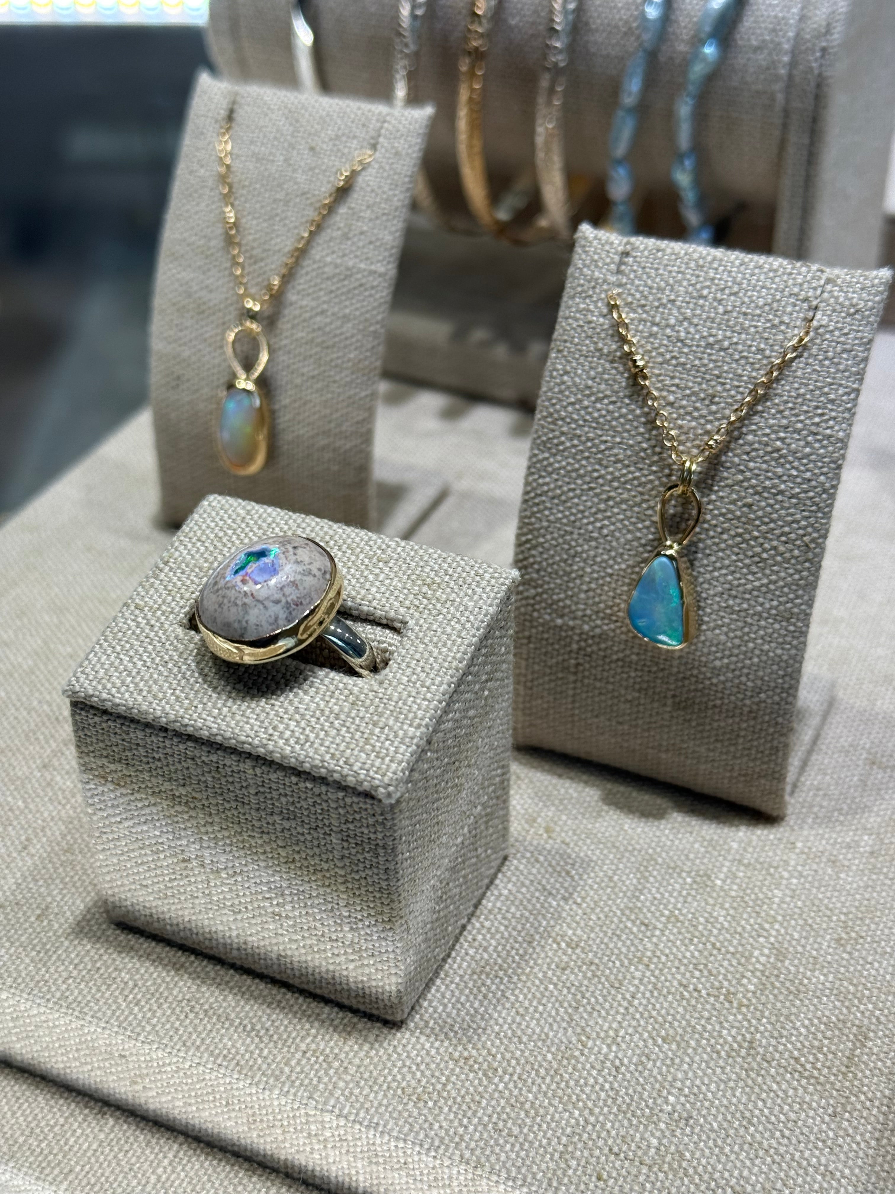 *NEW* 14K Ethiopian Opal Necklace