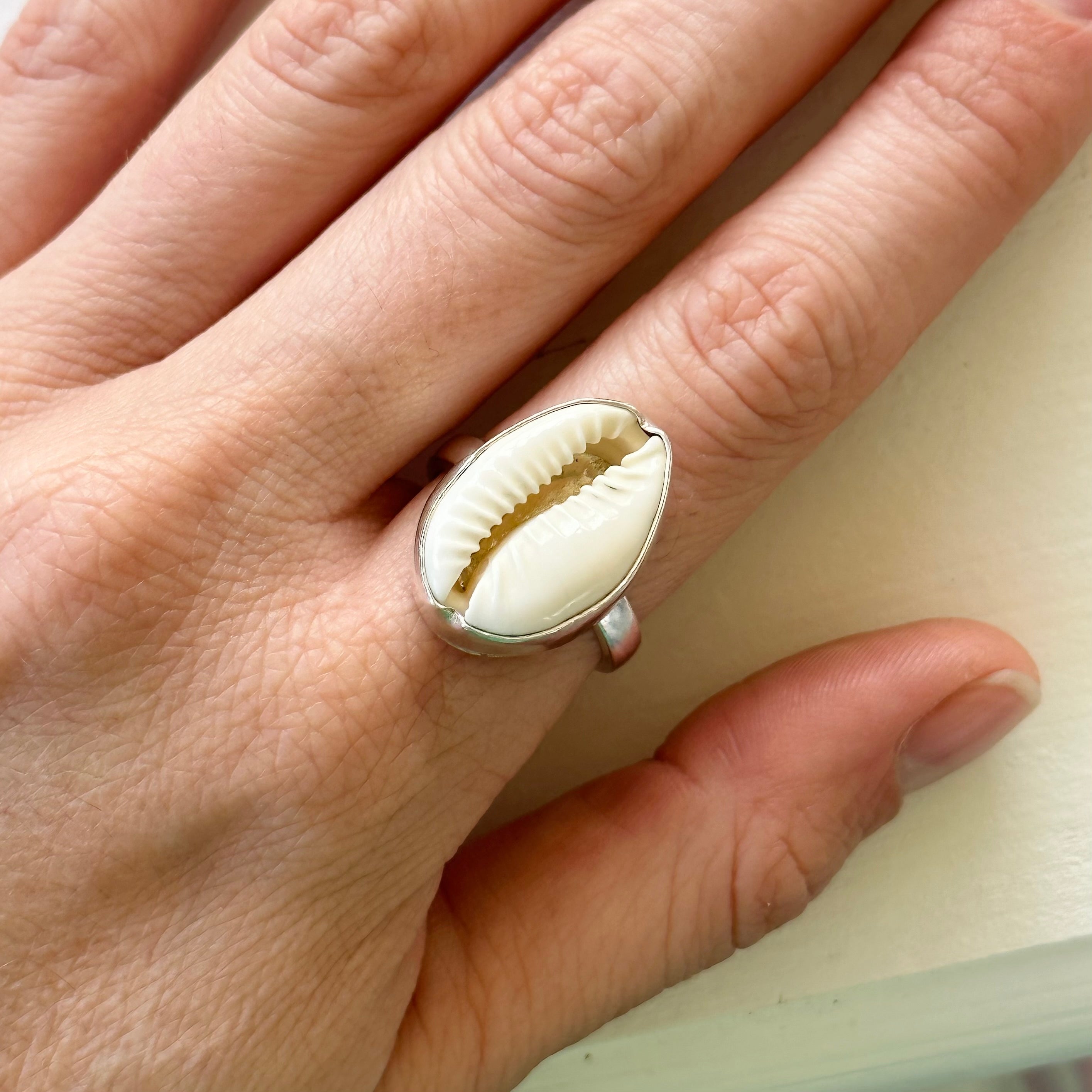 Cowrie Shell Ring