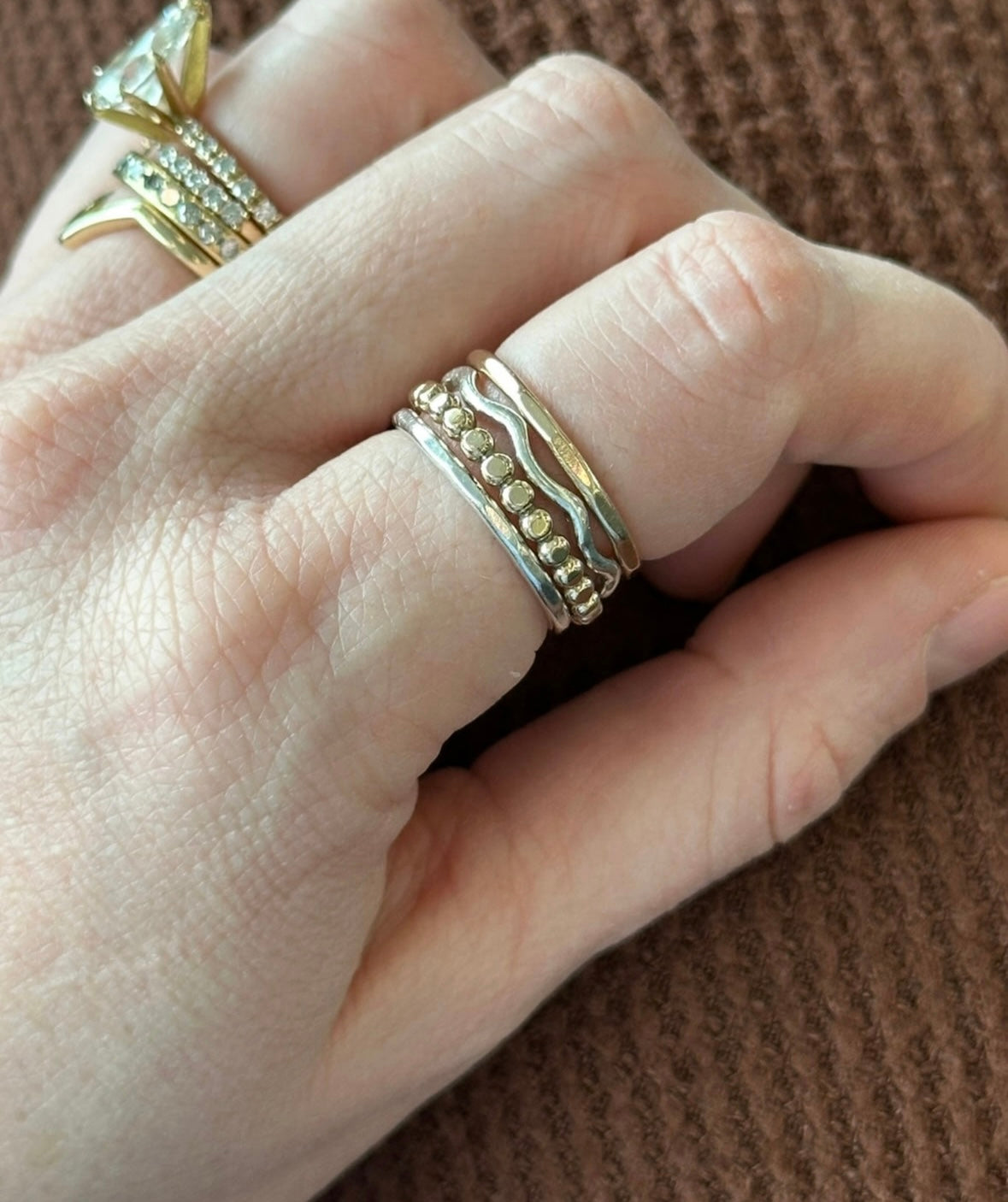 Wavy Stacking Ring