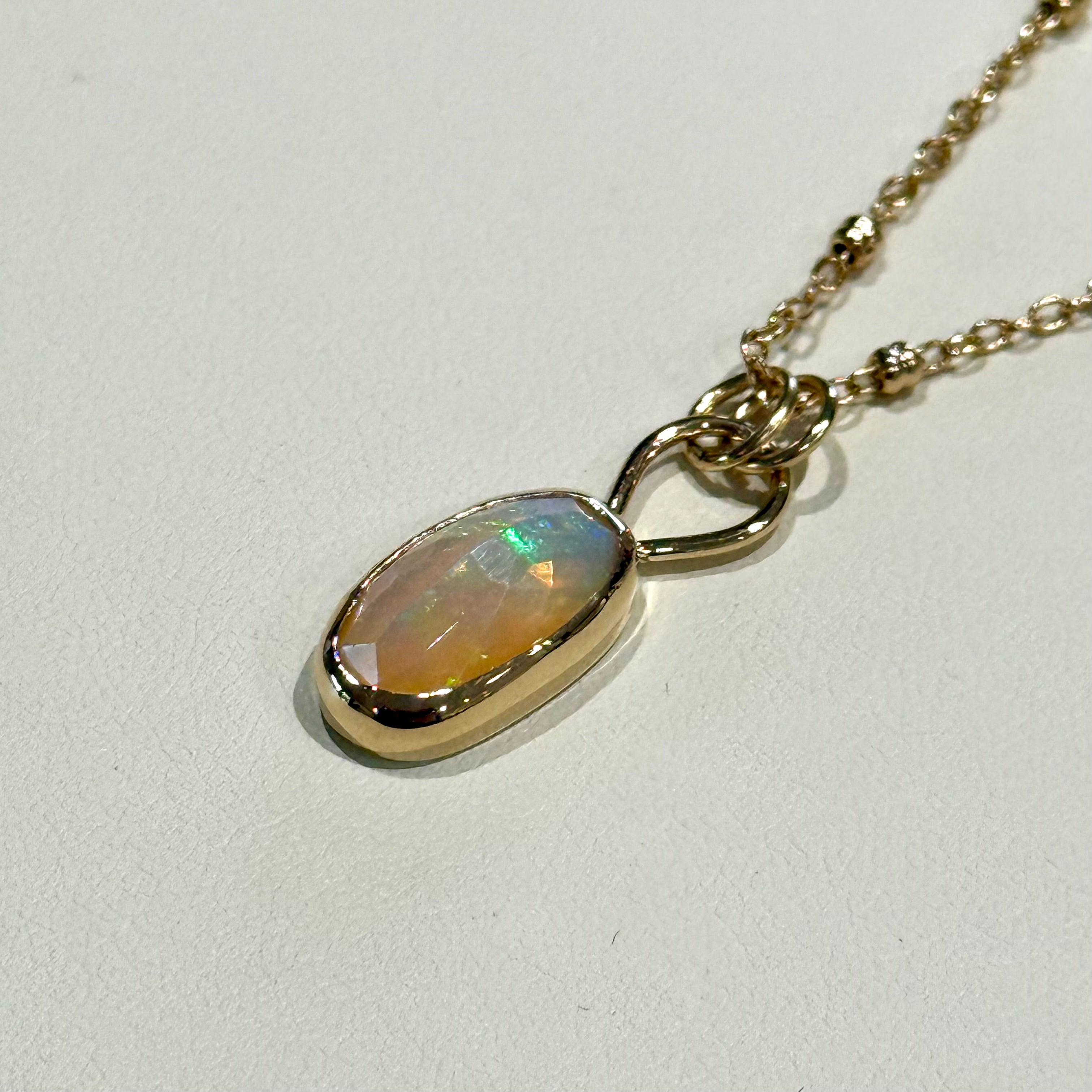 *NEW* 14K Ethiopian Opal Necklace