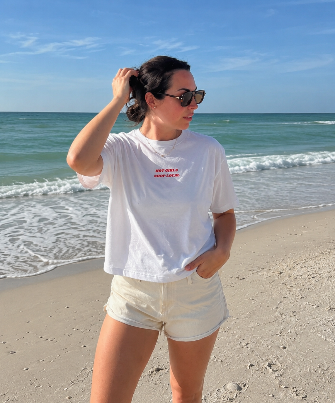 "Hot Girls Shop Local" Shirt