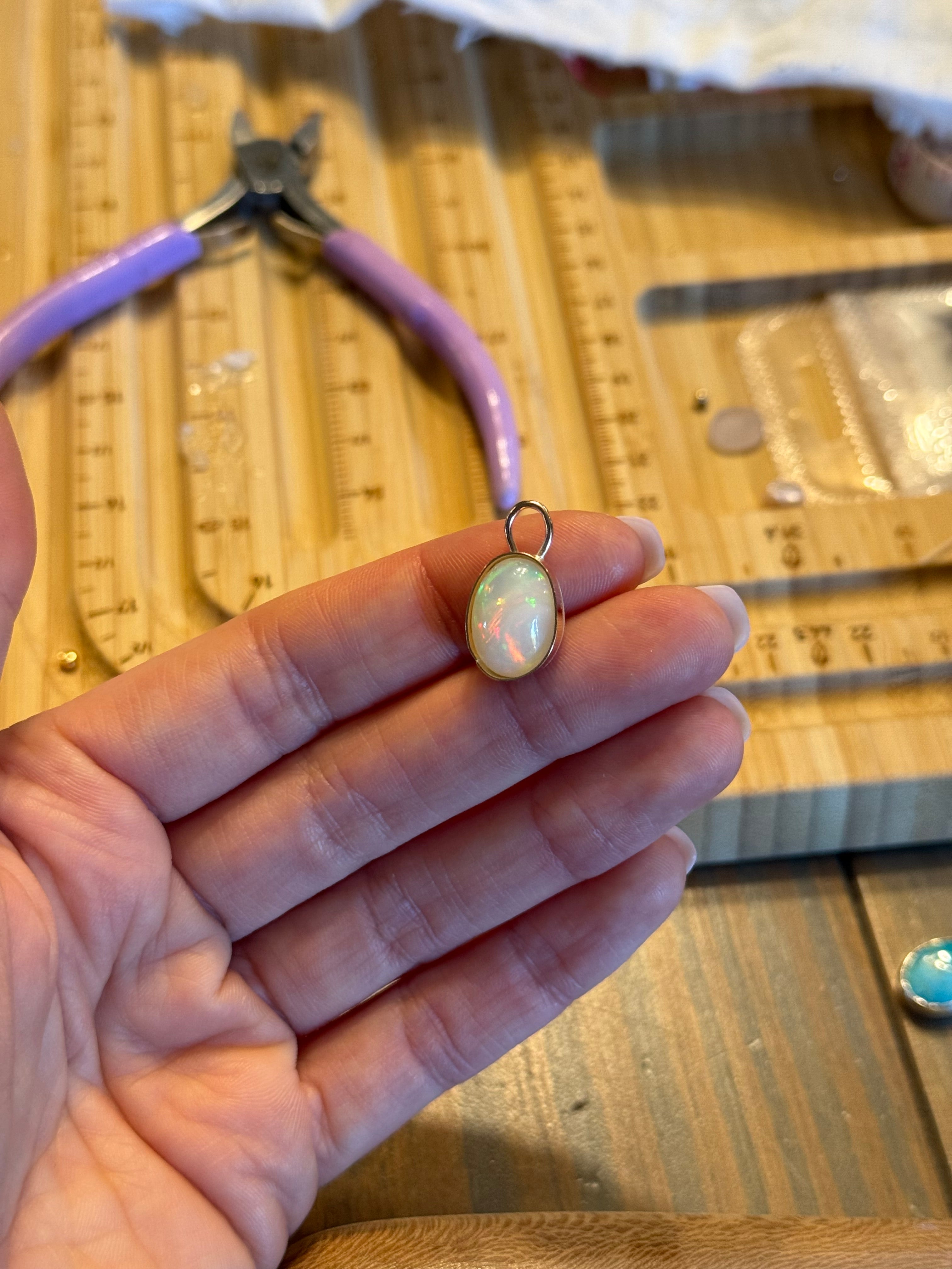 *NEW* 14K Fire Opal Necklace