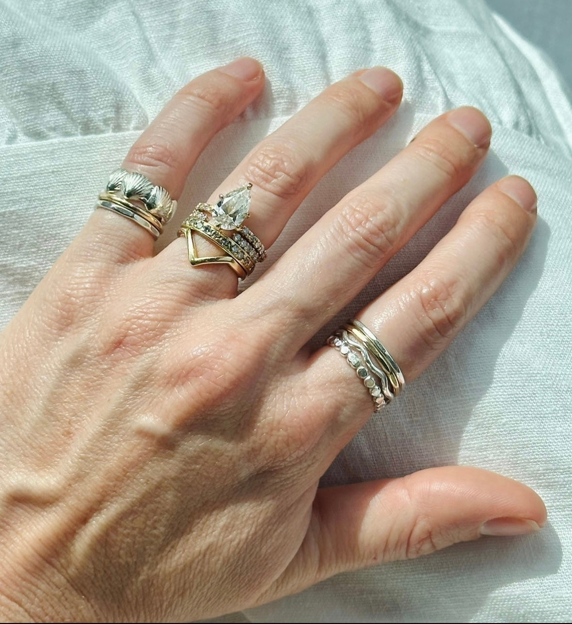 Wavy Stacking Ring