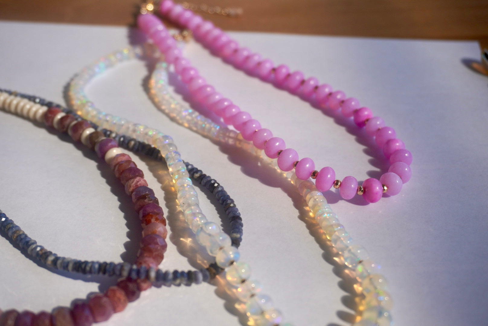 *NEW* Pink Opal Beaded Necklace