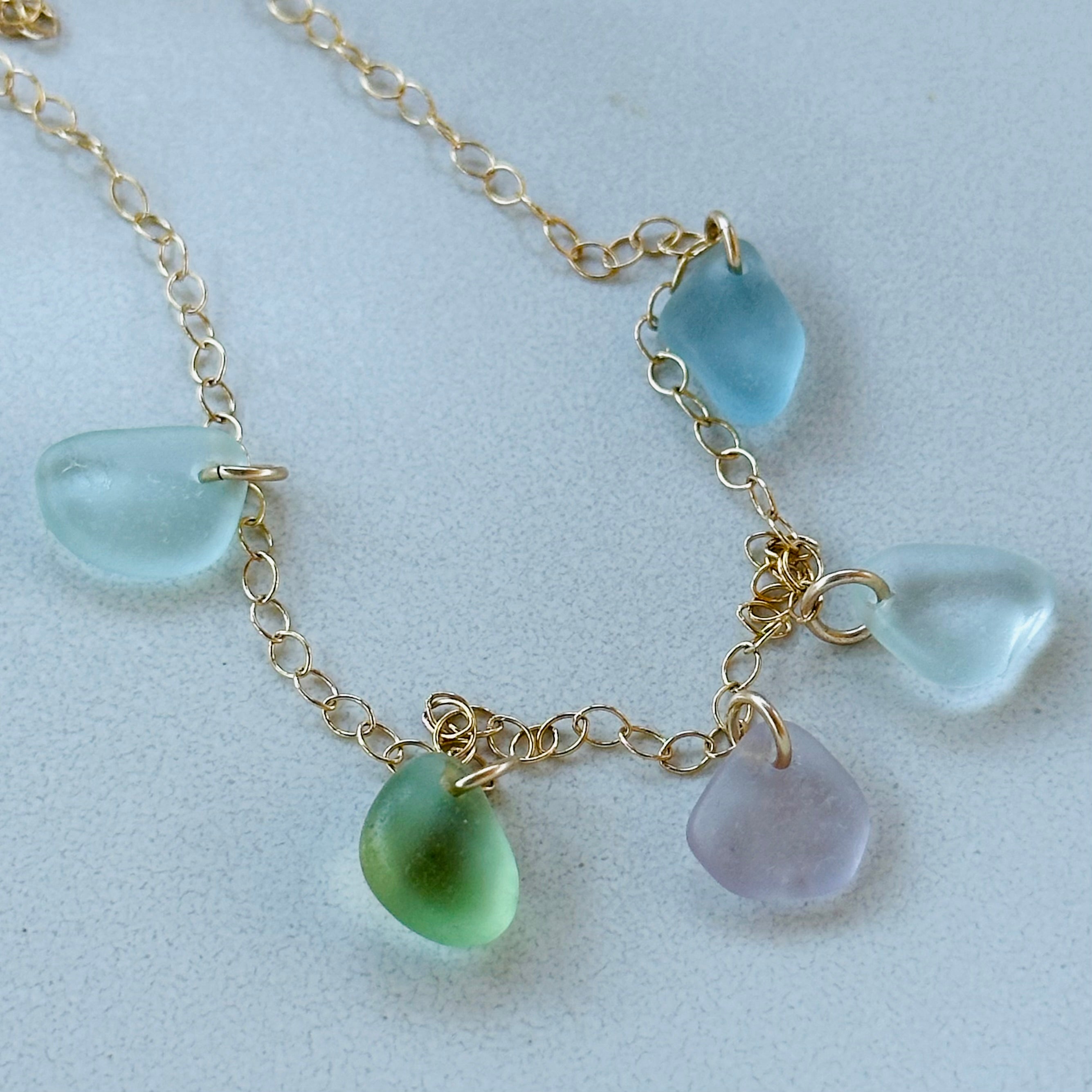 Dangle Sea Glass Necklace