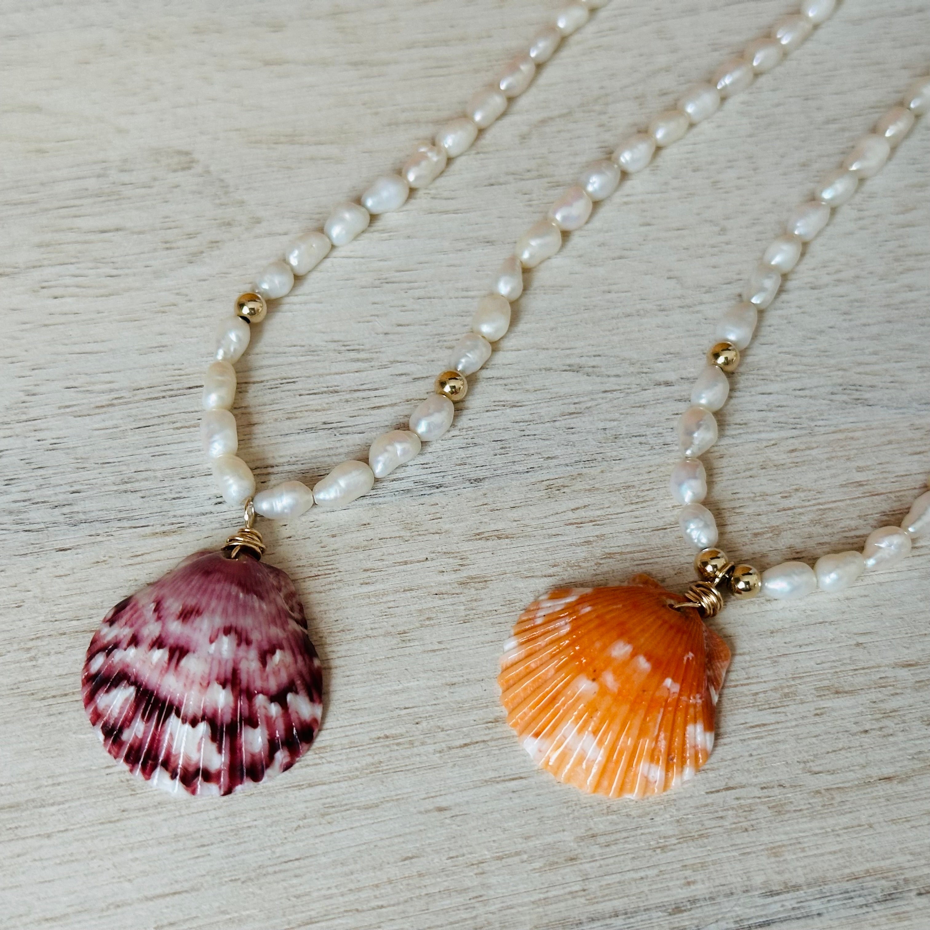 Scallop and Pearl Beaded Choker