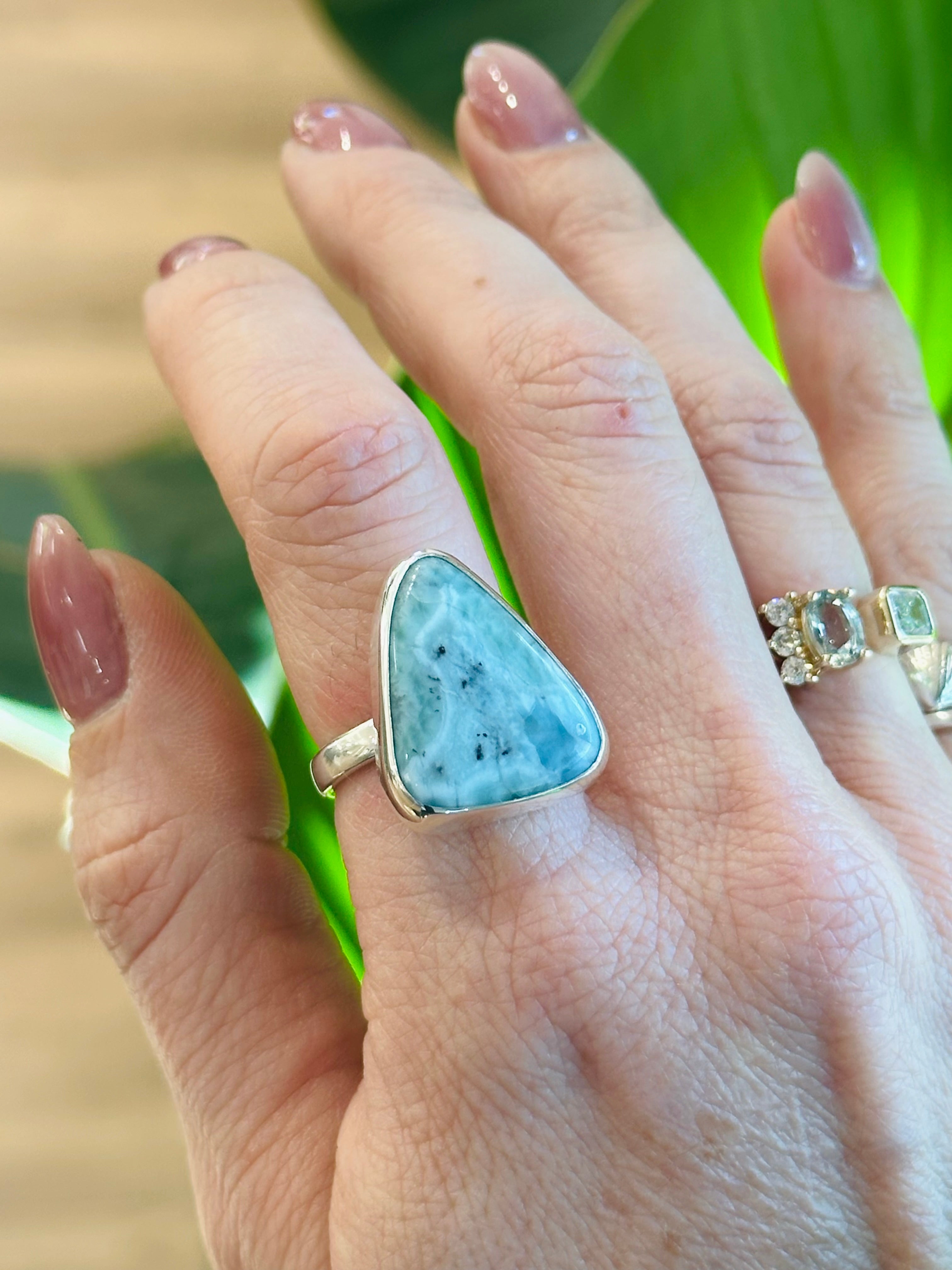 Larimar Gemstone Ring