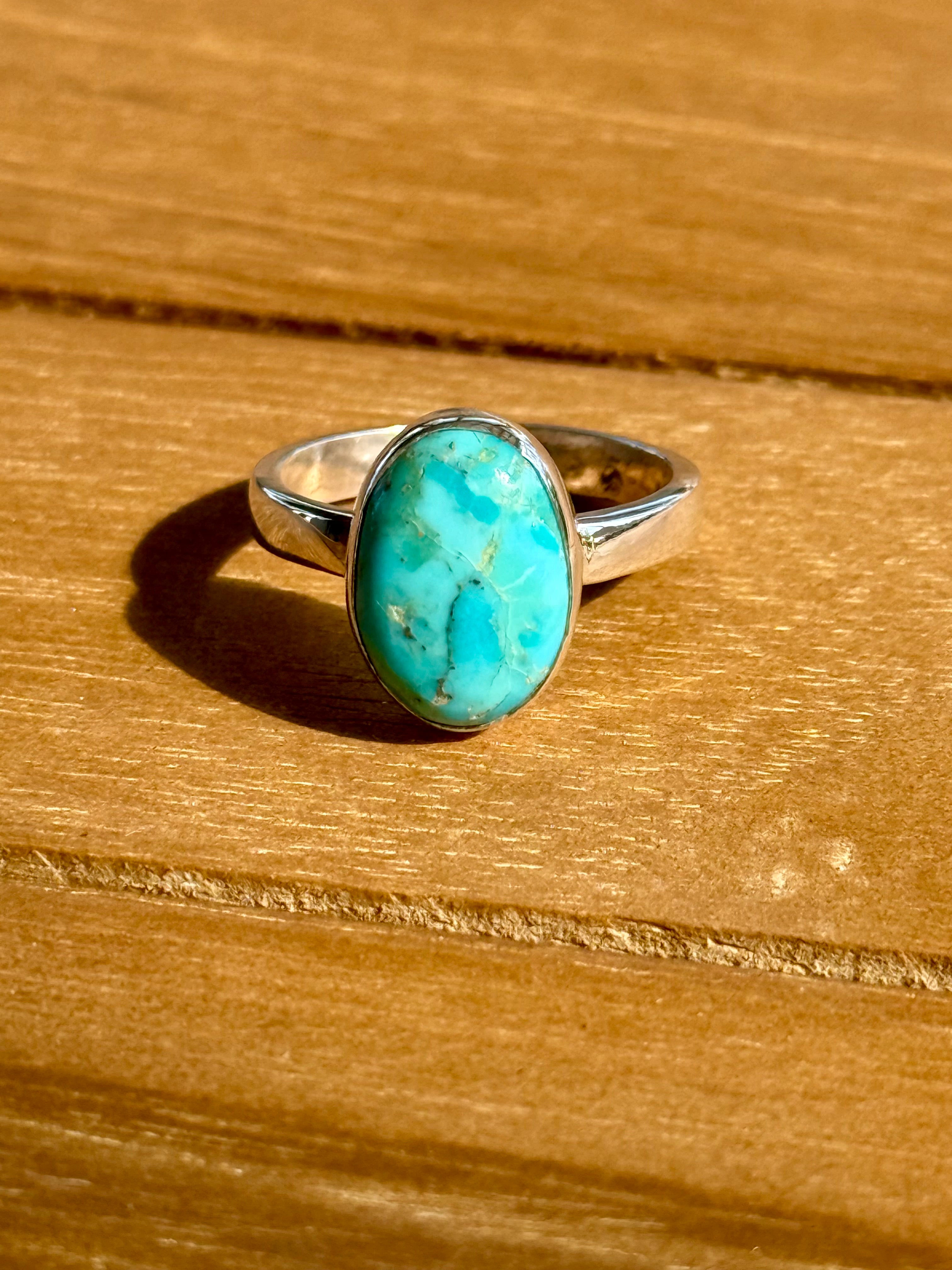 *NEW* Oval Turquoise Accent Ring