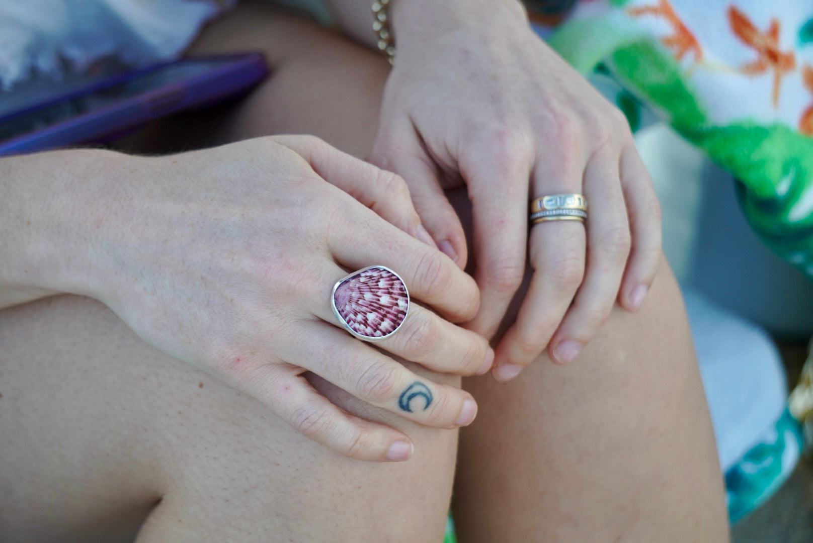 Calico Scallop Ring