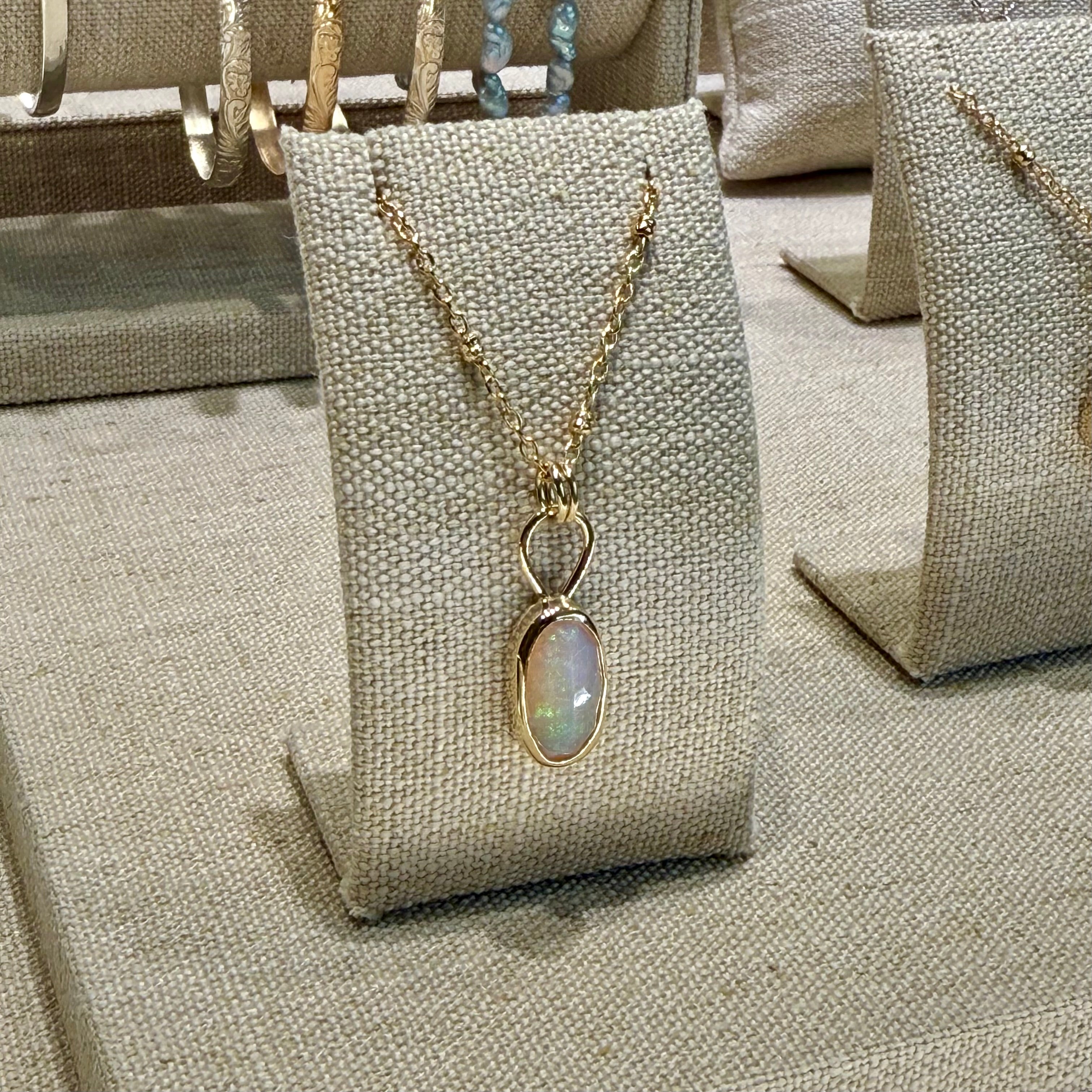 *NEW* 14K Ethiopian Opal Necklace