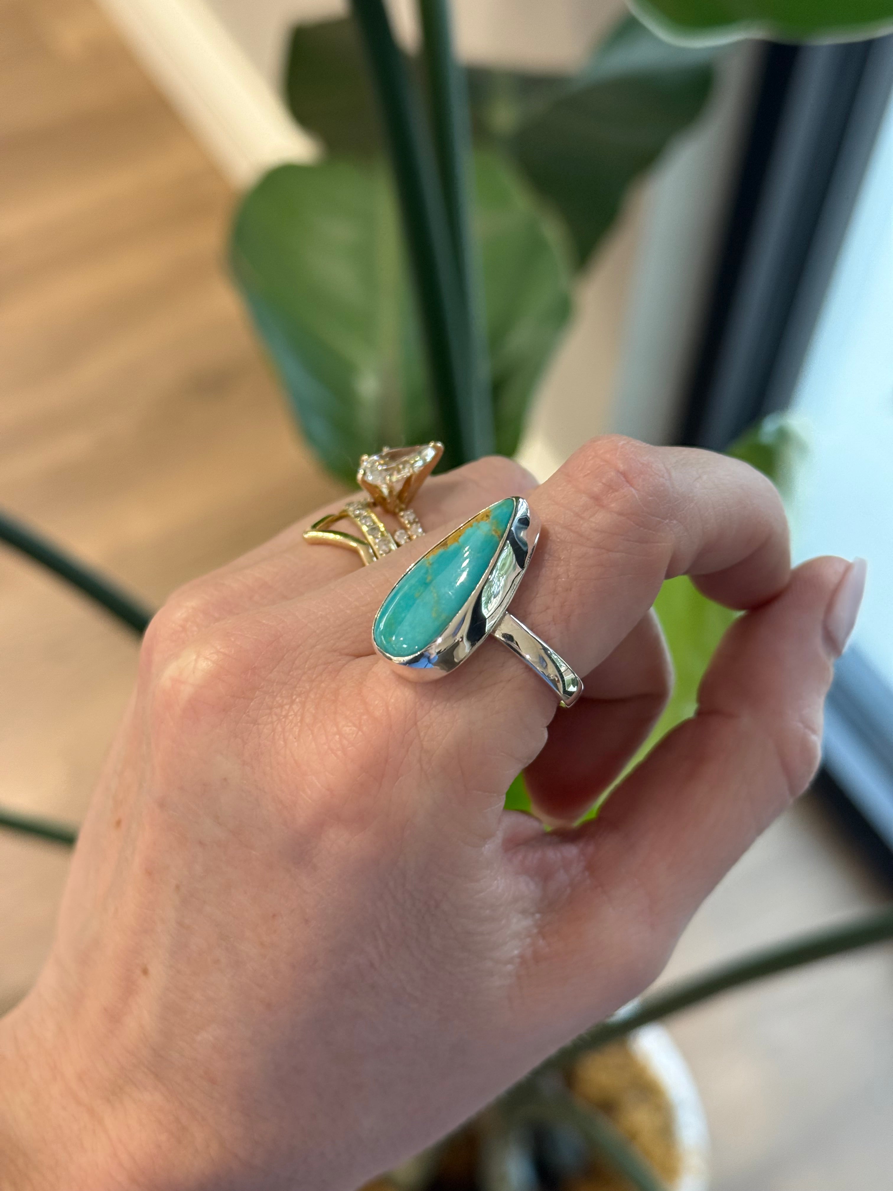 *NEW* Turquoise Pear Shaped Ring