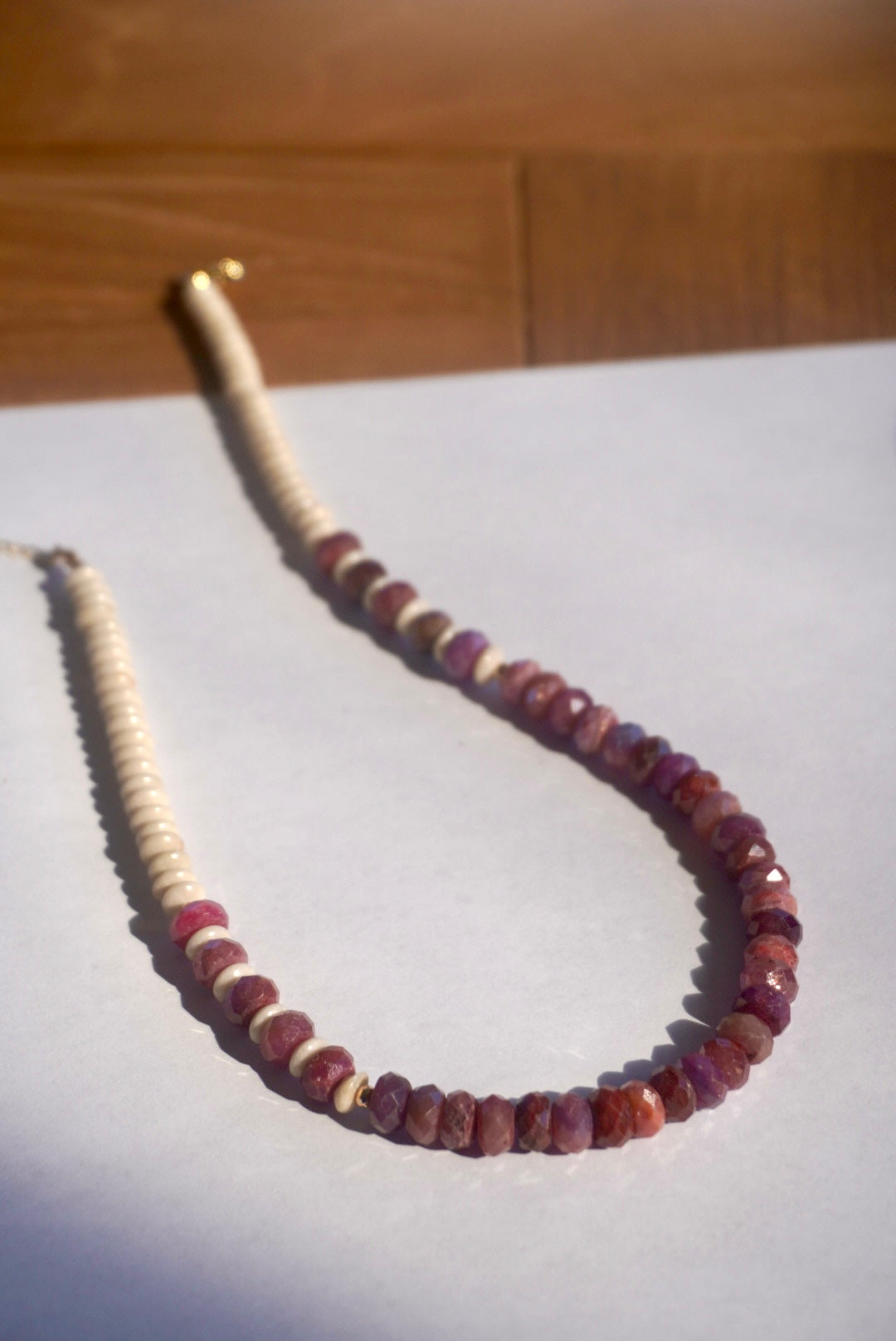 *NEW* Ruby & Jade Beaded Necklace