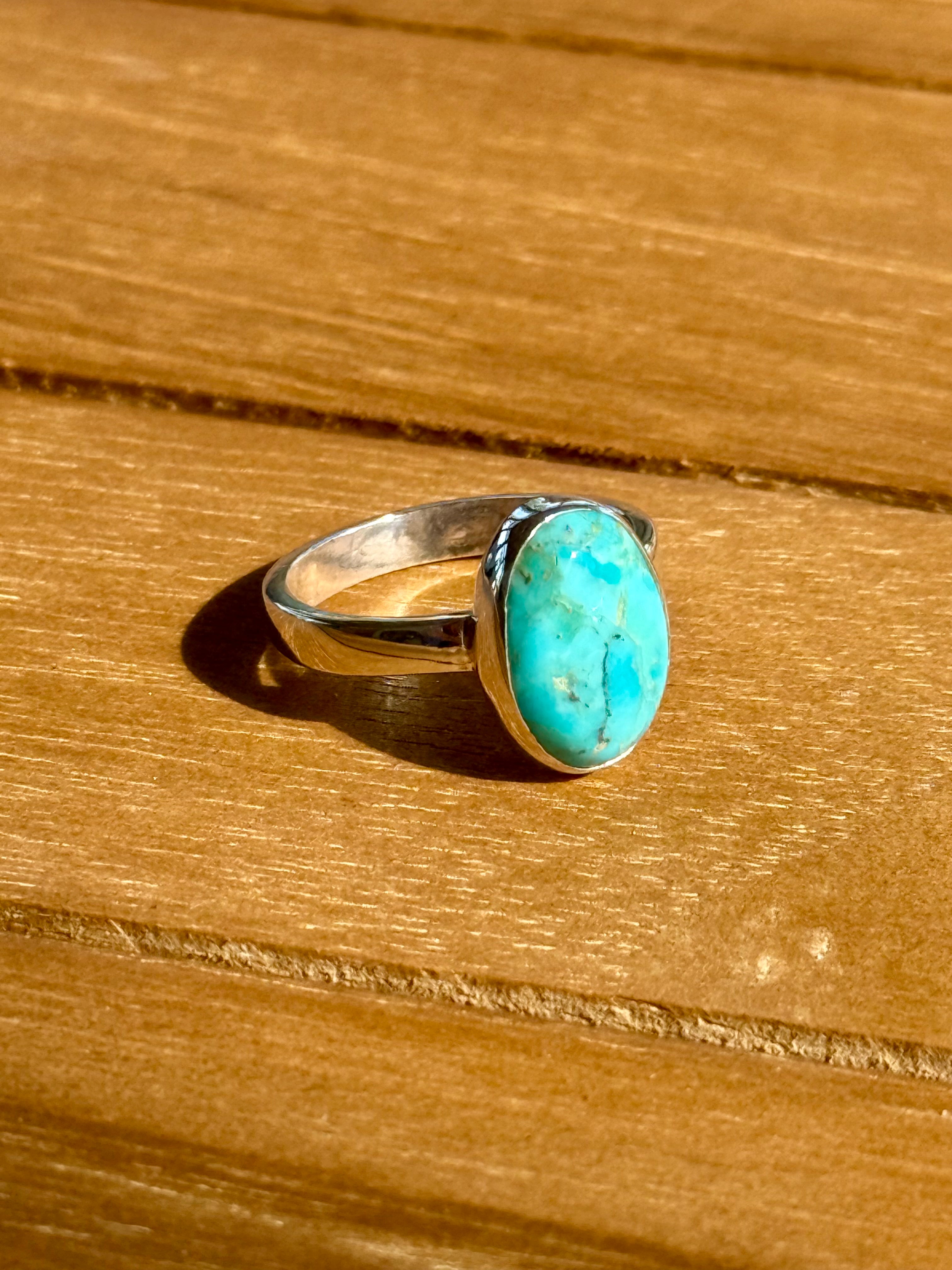 *NEW* Oval Turquoise Accent Ring