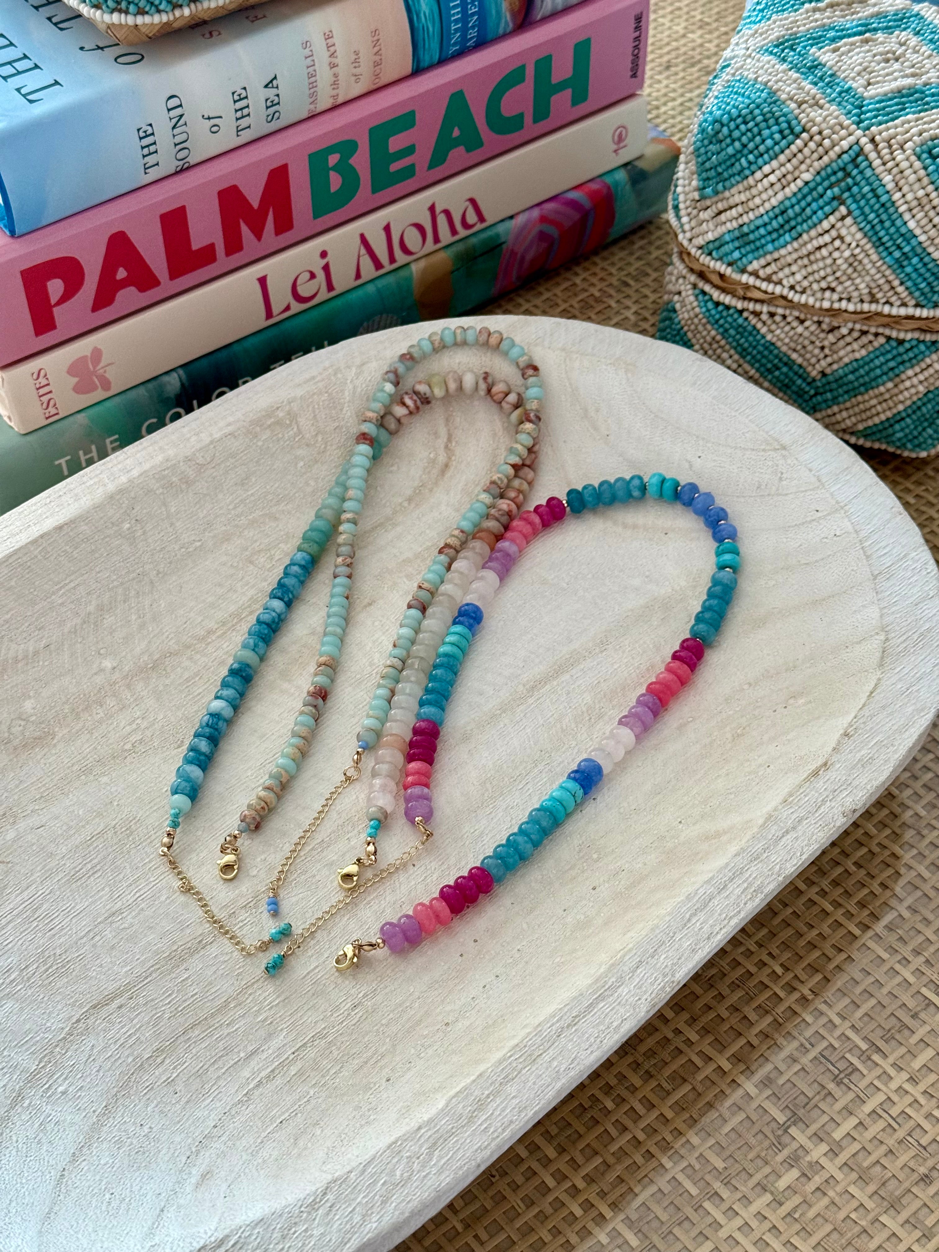 Ombré Quartz Beaded Necklace