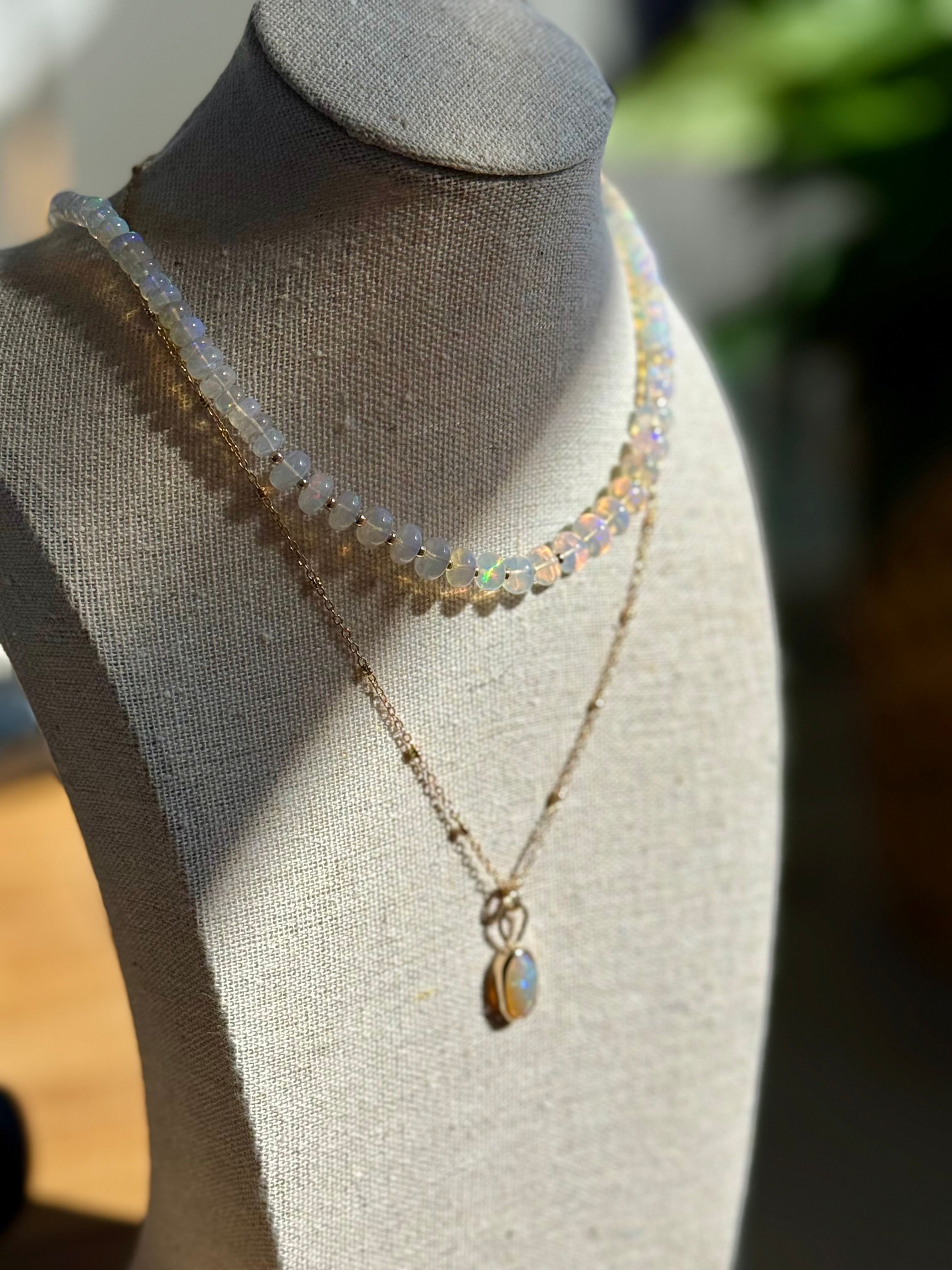 *NEW* Ethiopian Opal Beaded Necklace