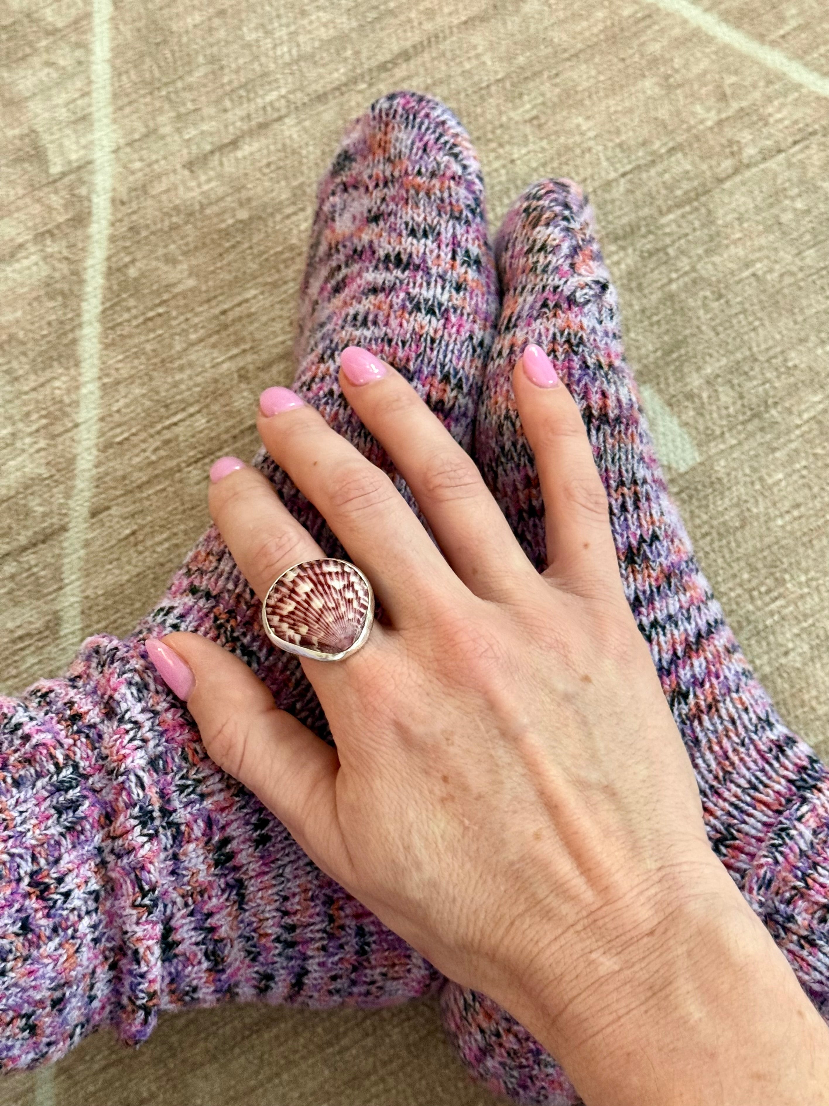 Calico Scallop Ring