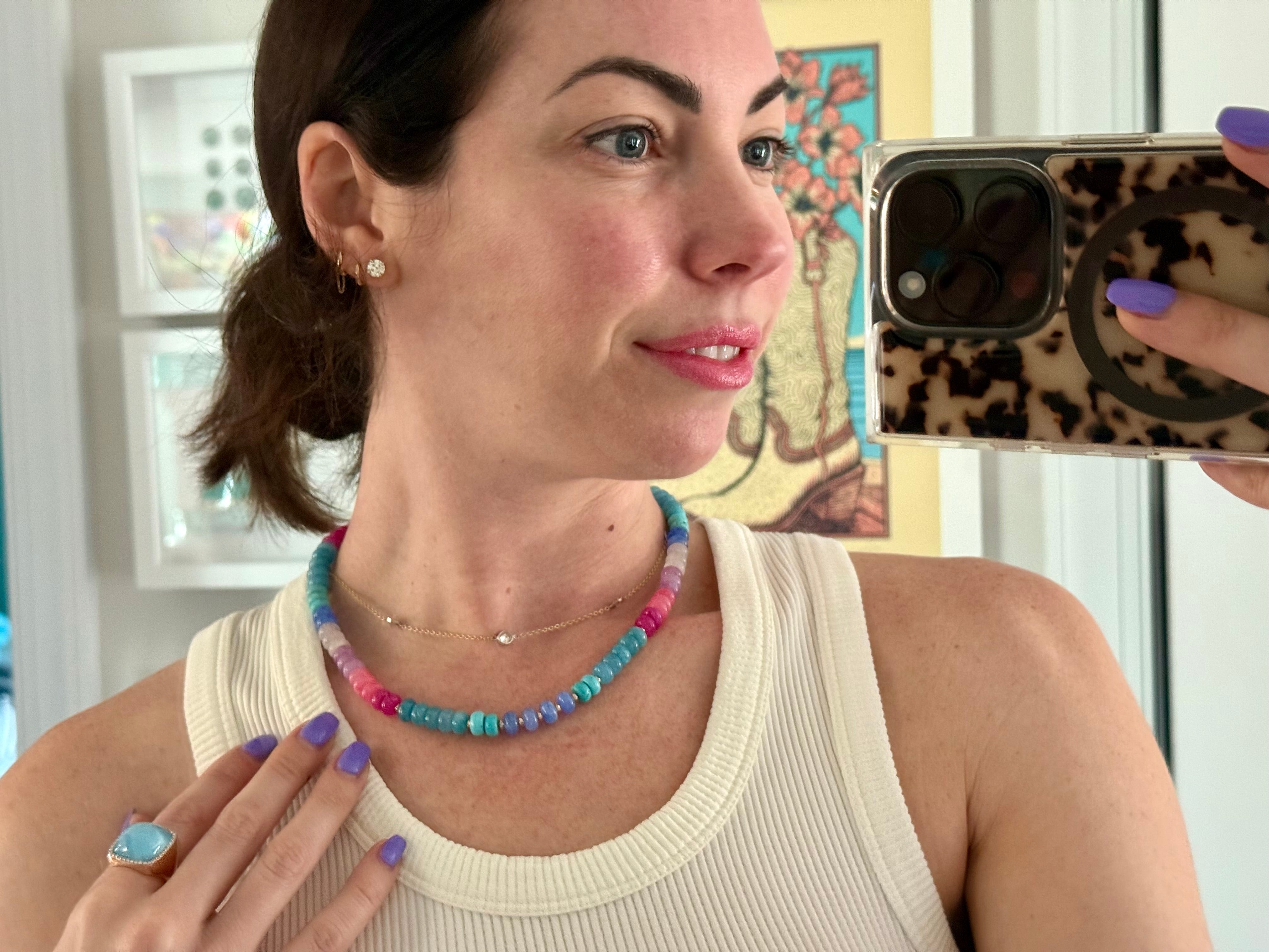 Candy Quartz Beaded Necklace