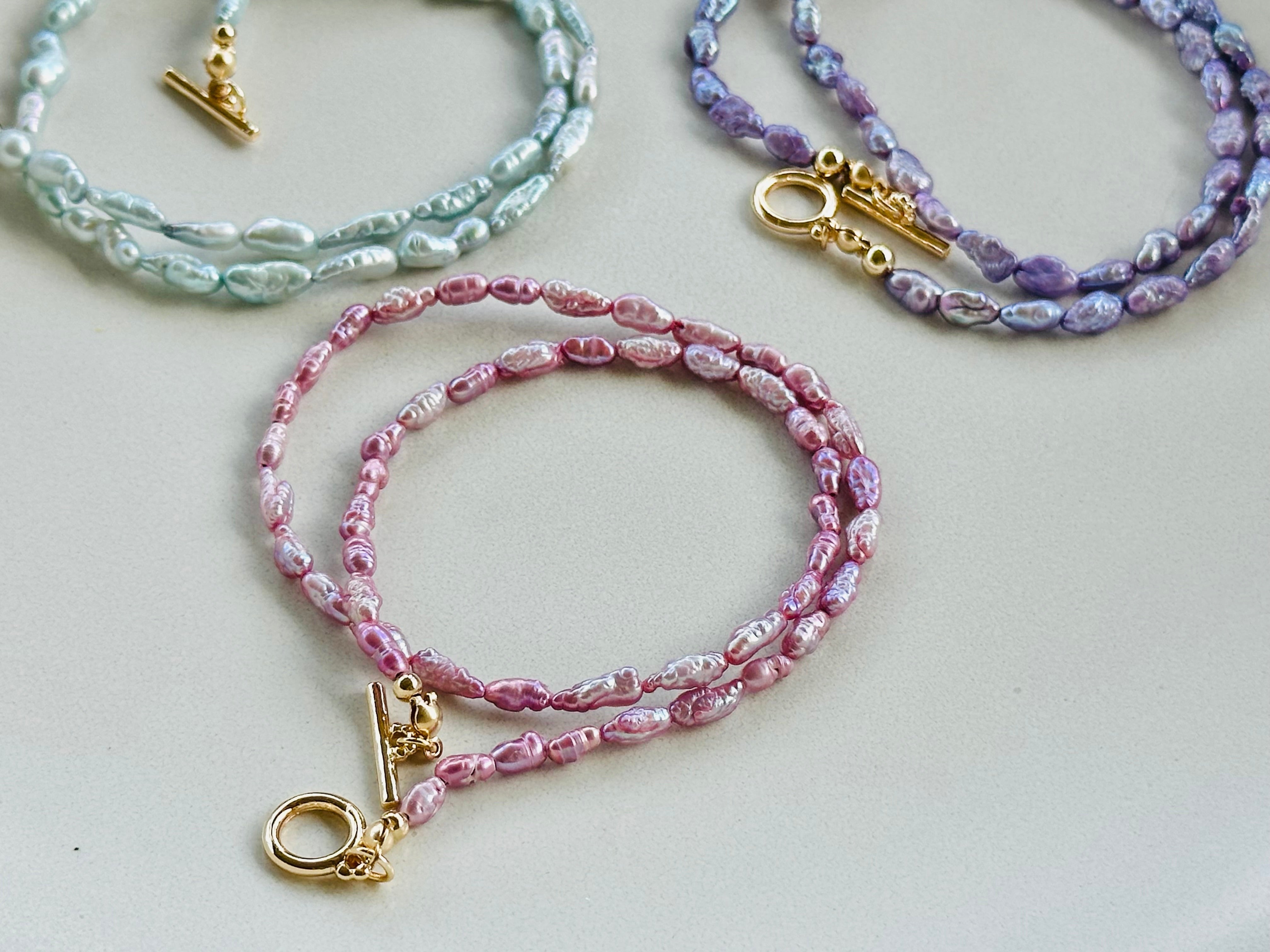 Double Wrap Pearl Bracelet