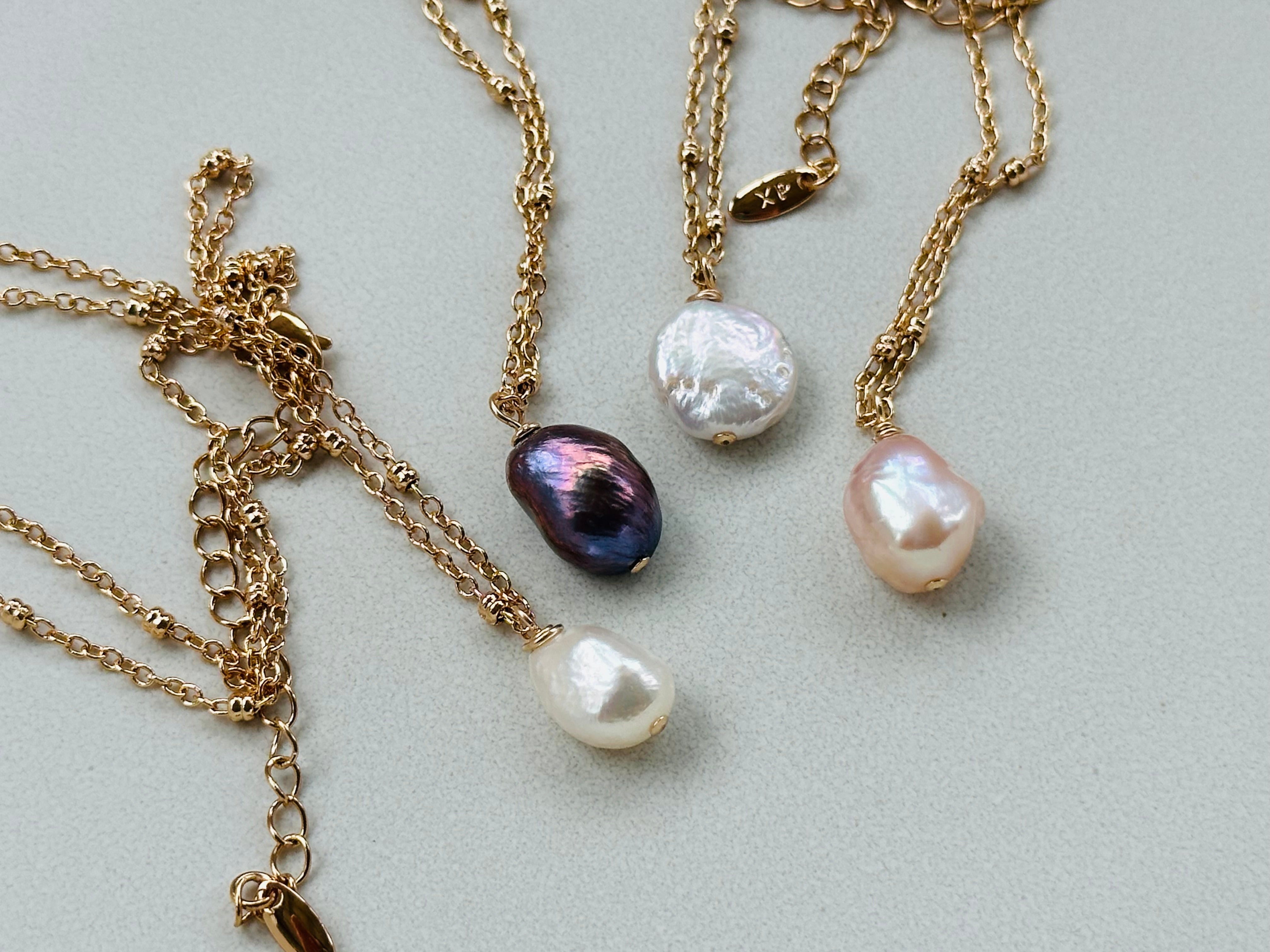 Pearl Necklace on Adjustable Chain