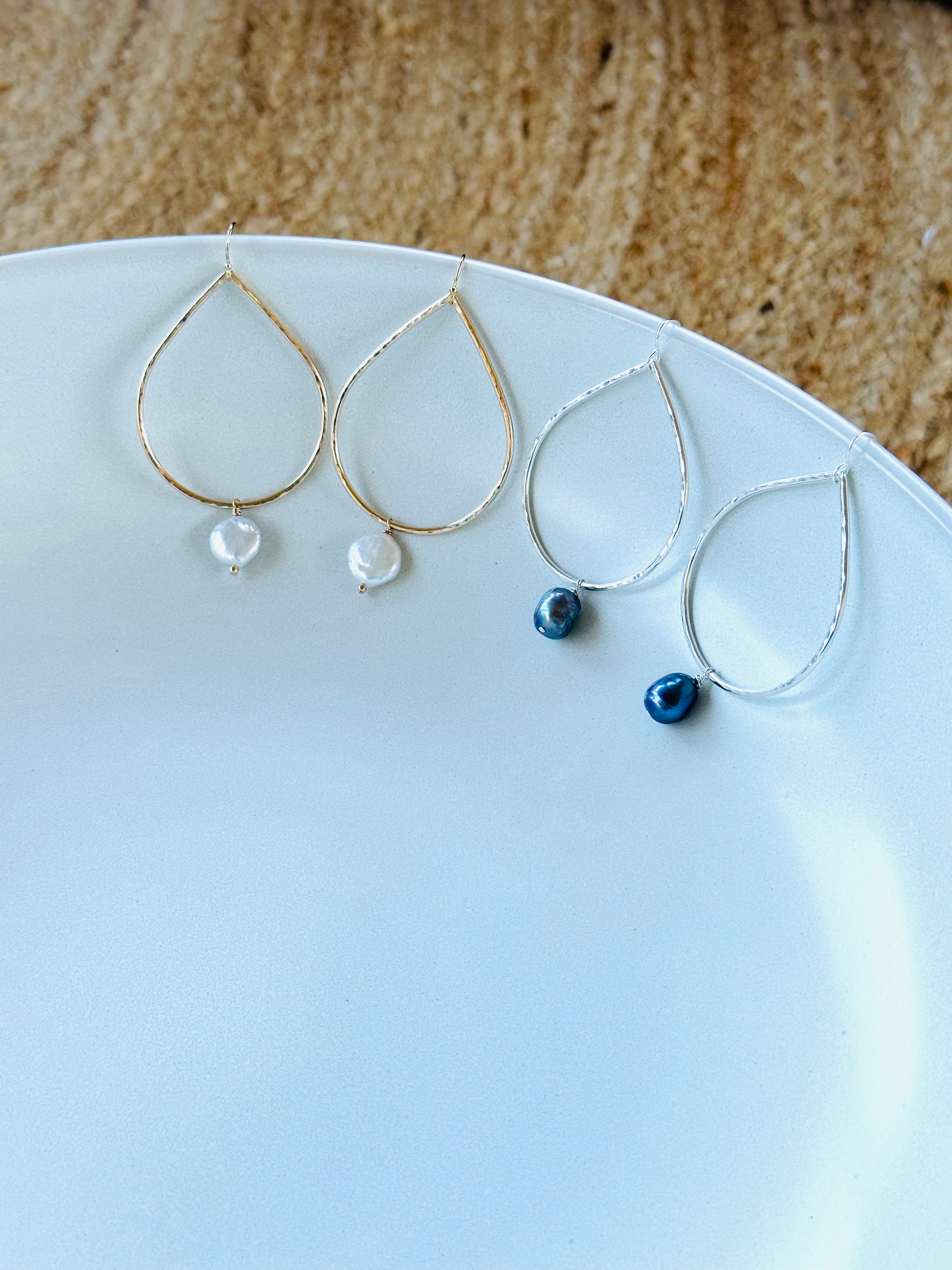 Tahitian Pearl Teardrop Earrings