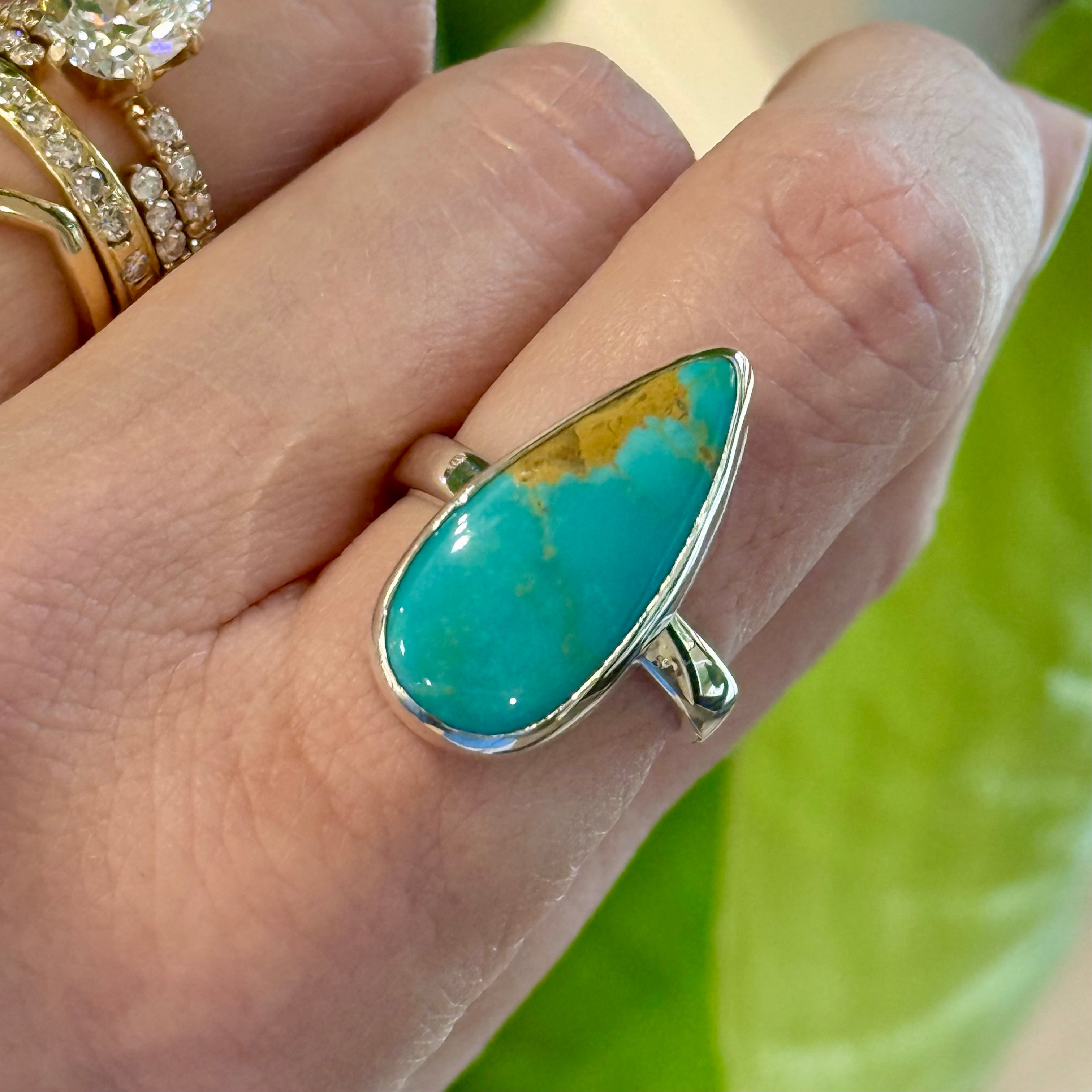*NEW* Turquoise Pear Shaped Ring