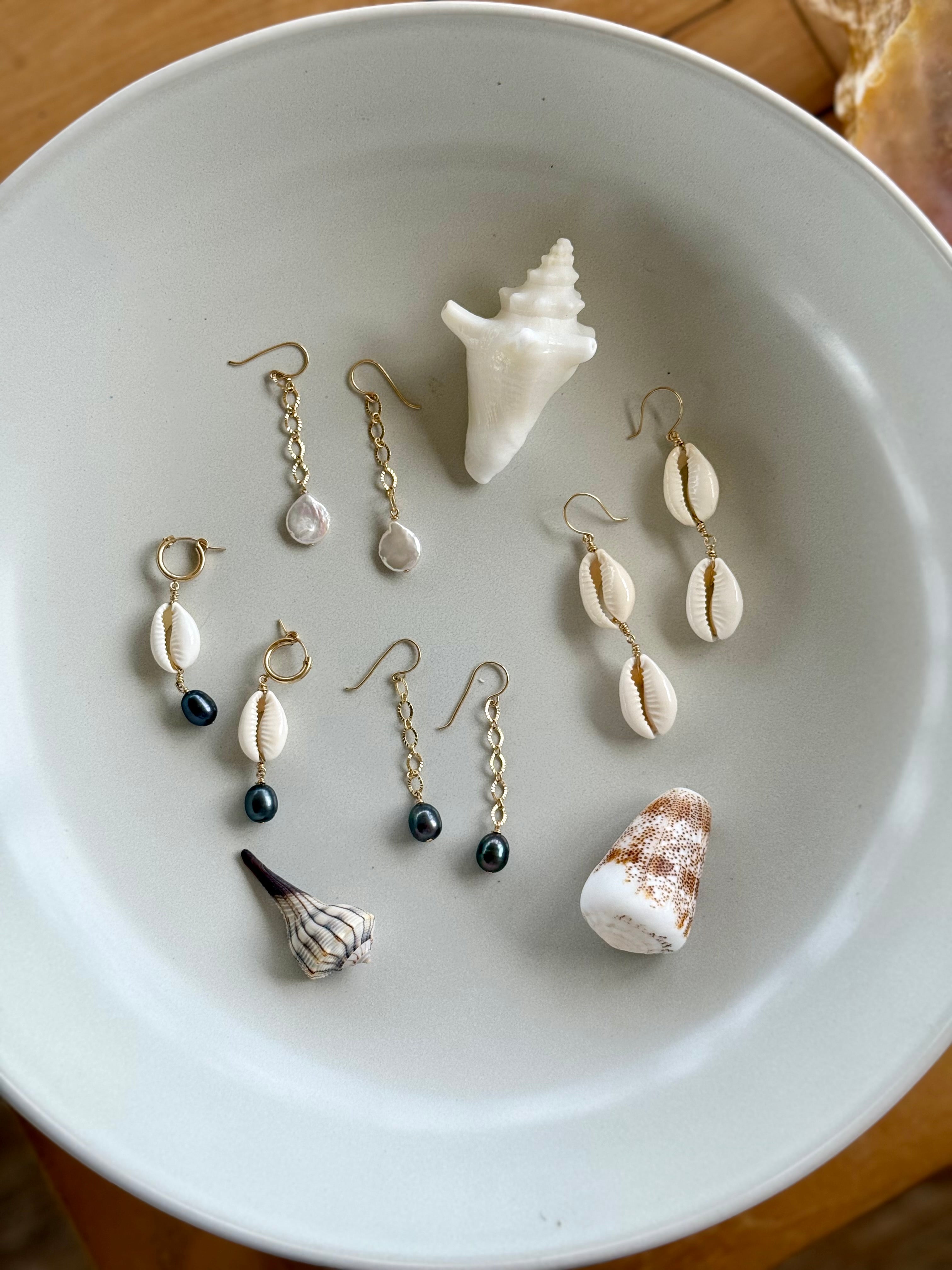 Pearl Threader Earrings