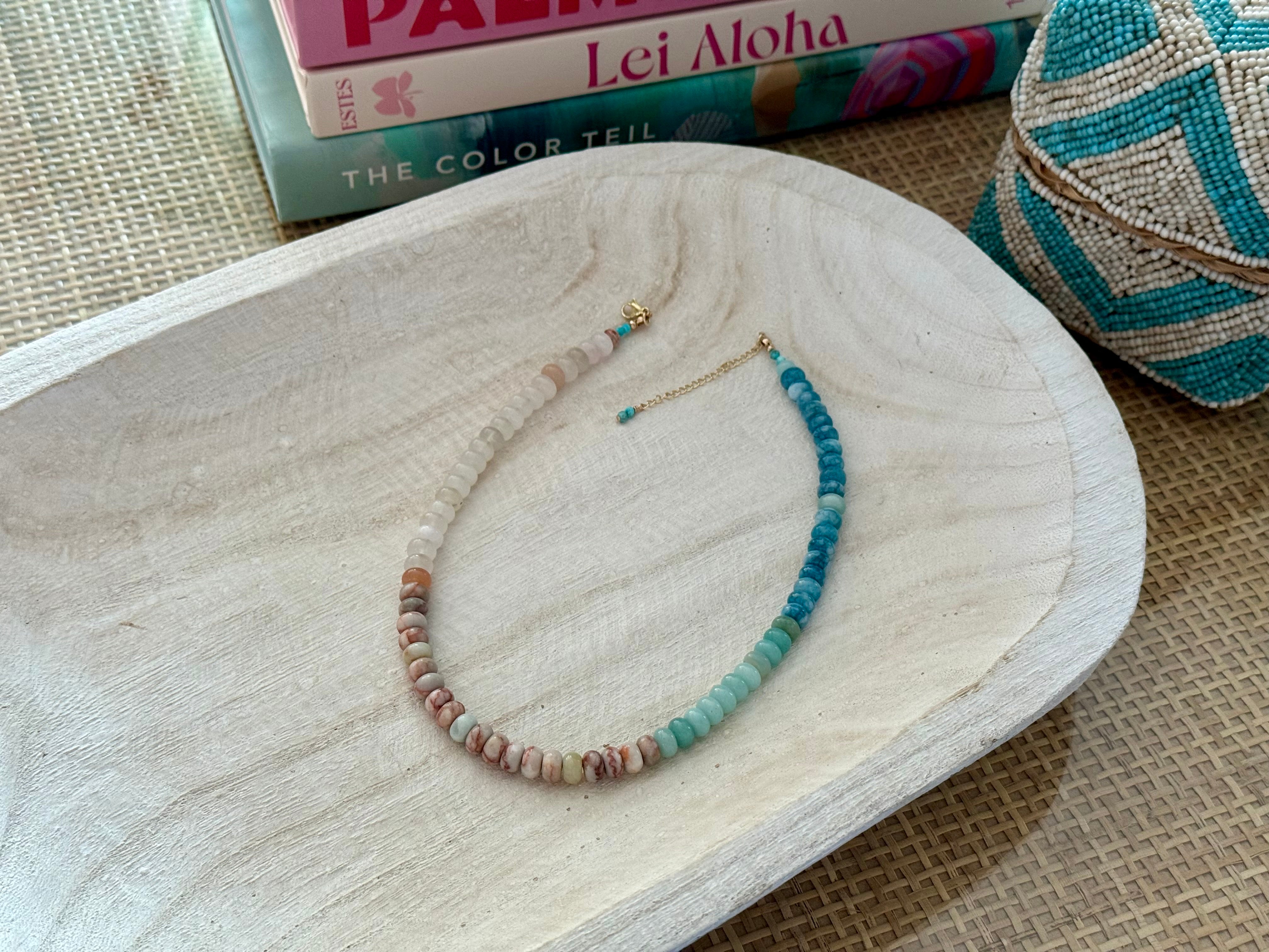 Ombré Quartz Beaded Necklace