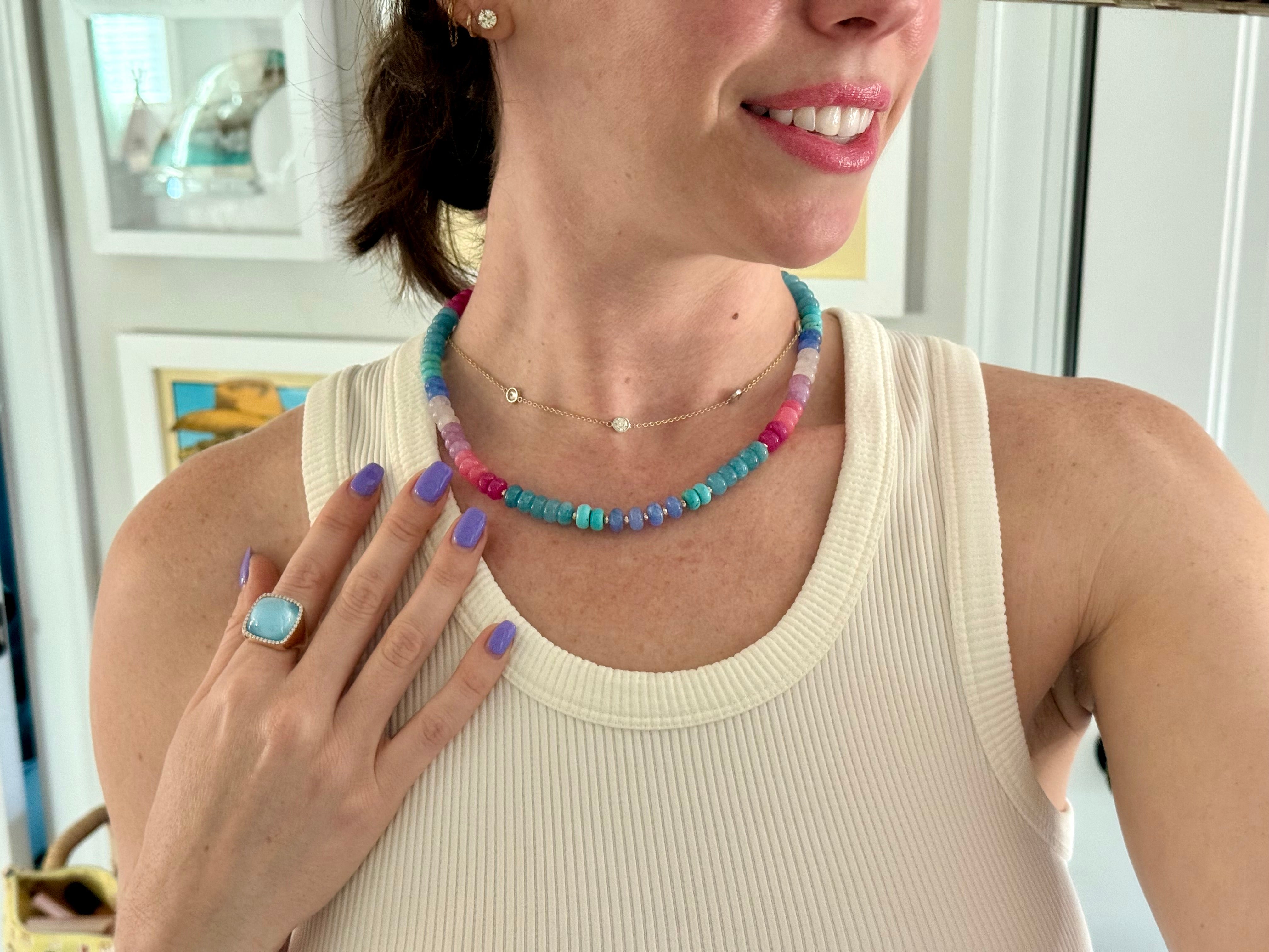 Candy Quartz Beaded Necklace