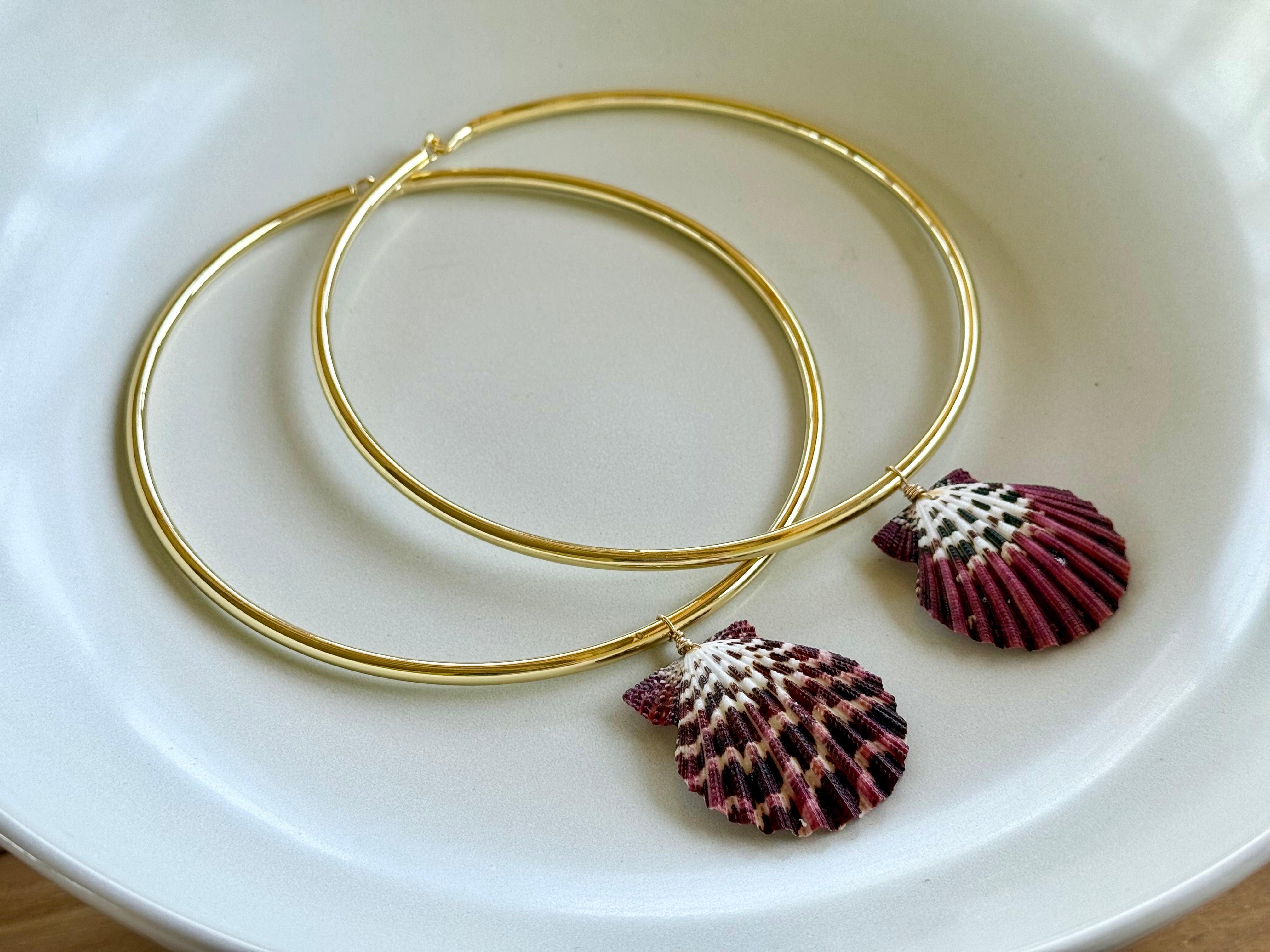 Scallop Shell Collar Necklace