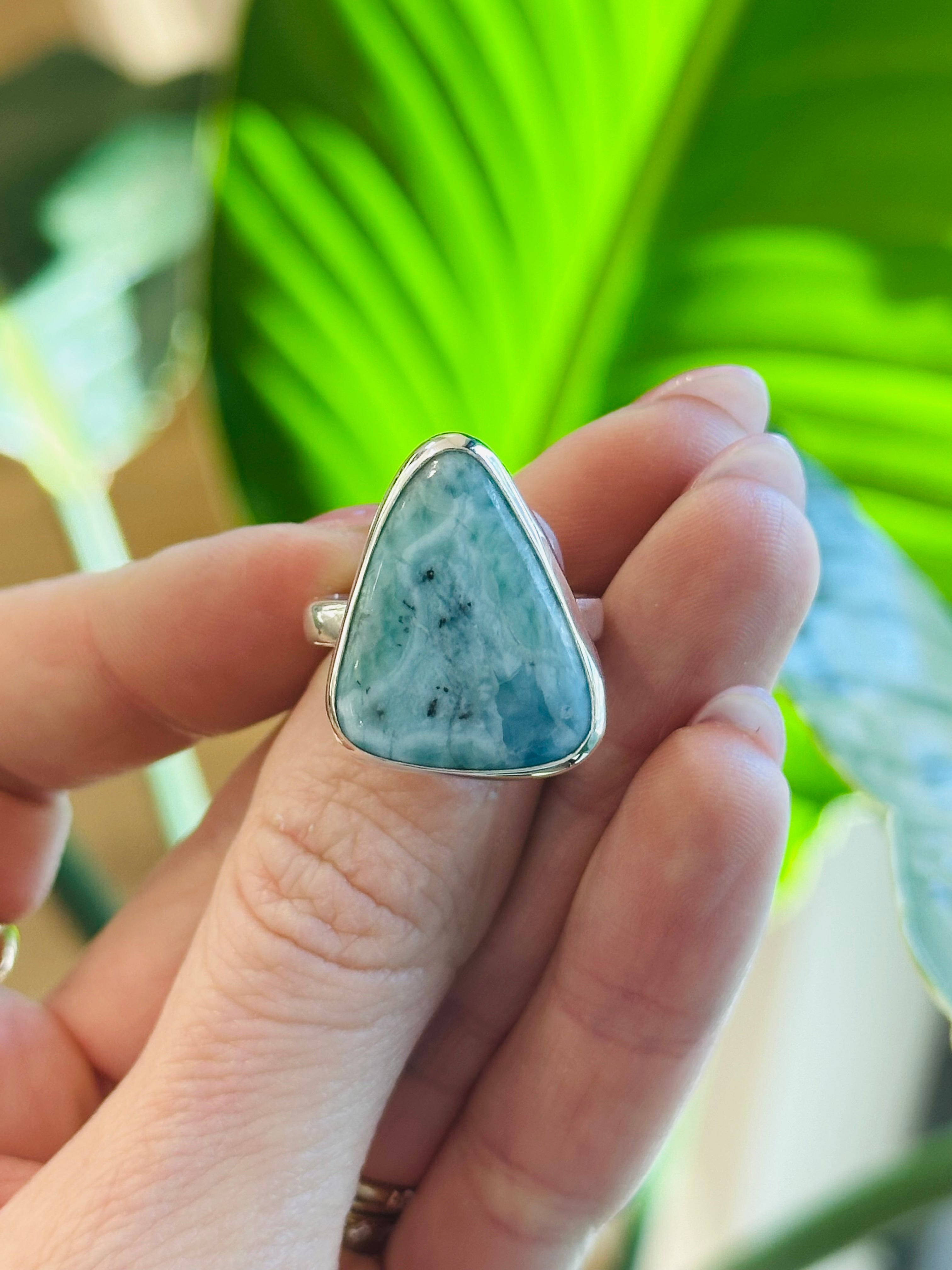 Larimar Gemstone Ring