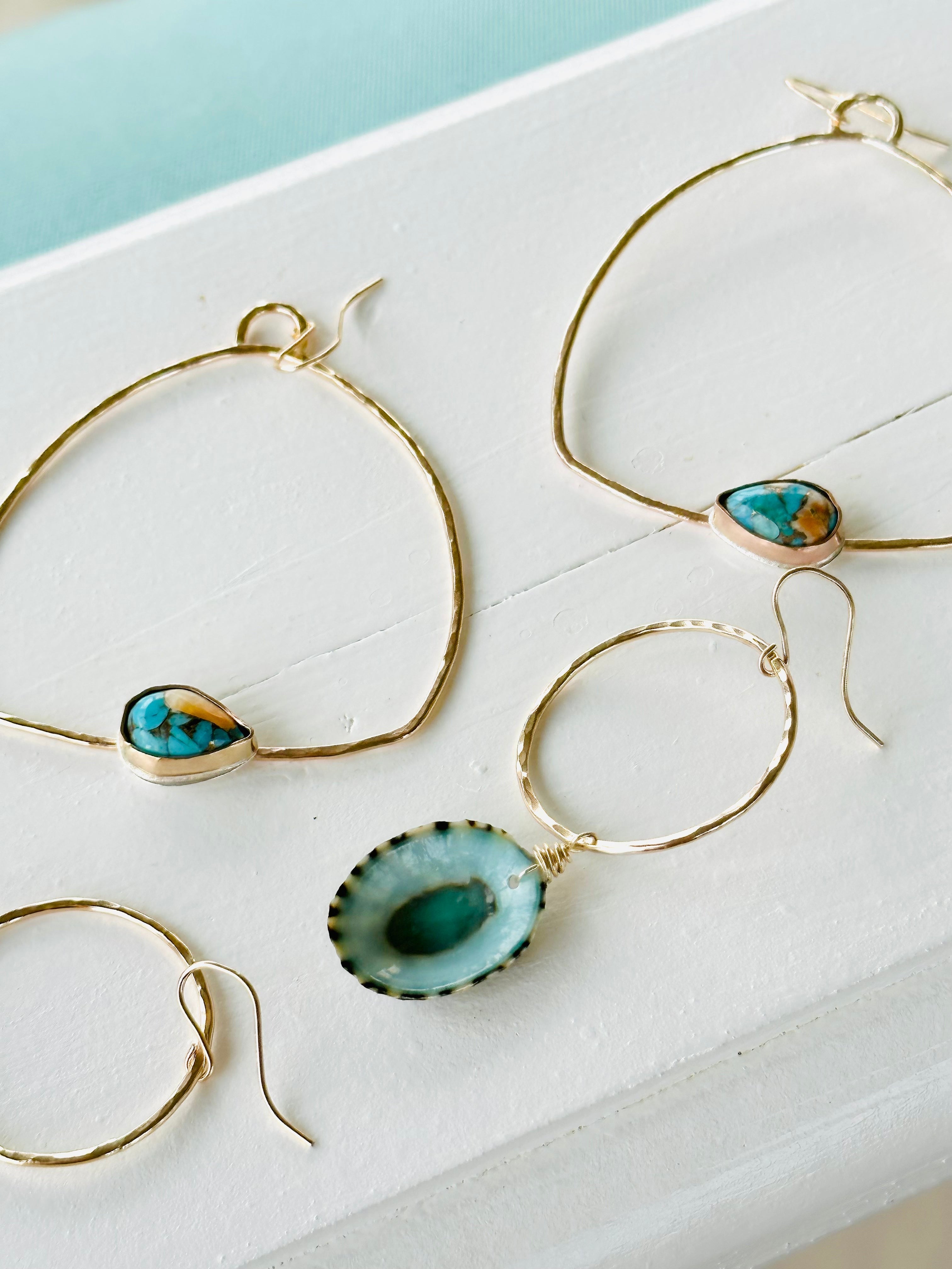 Blue Soul Limpet Earrings