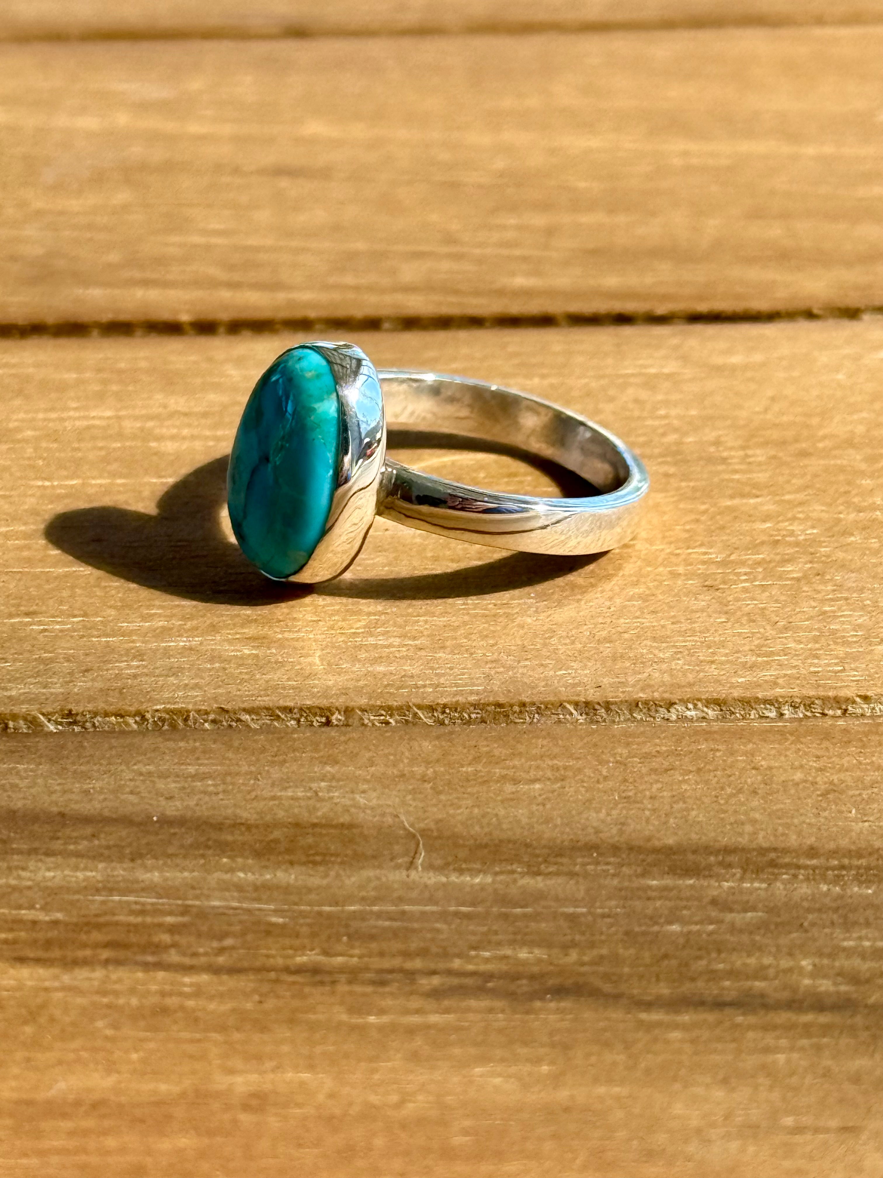 *NEW* Oval Turquoise Accent Ring