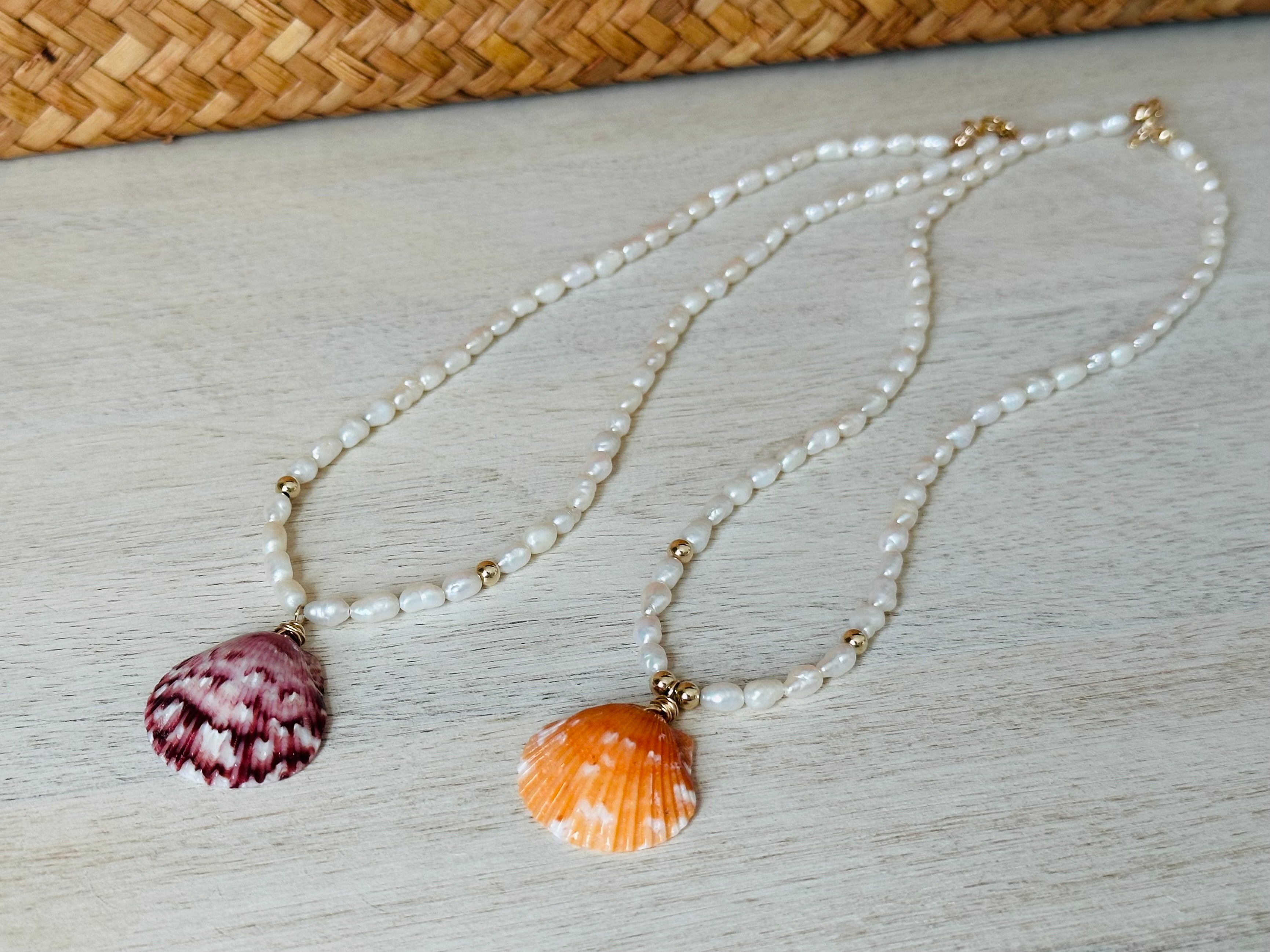 Scallop and Pearl Beaded Choker