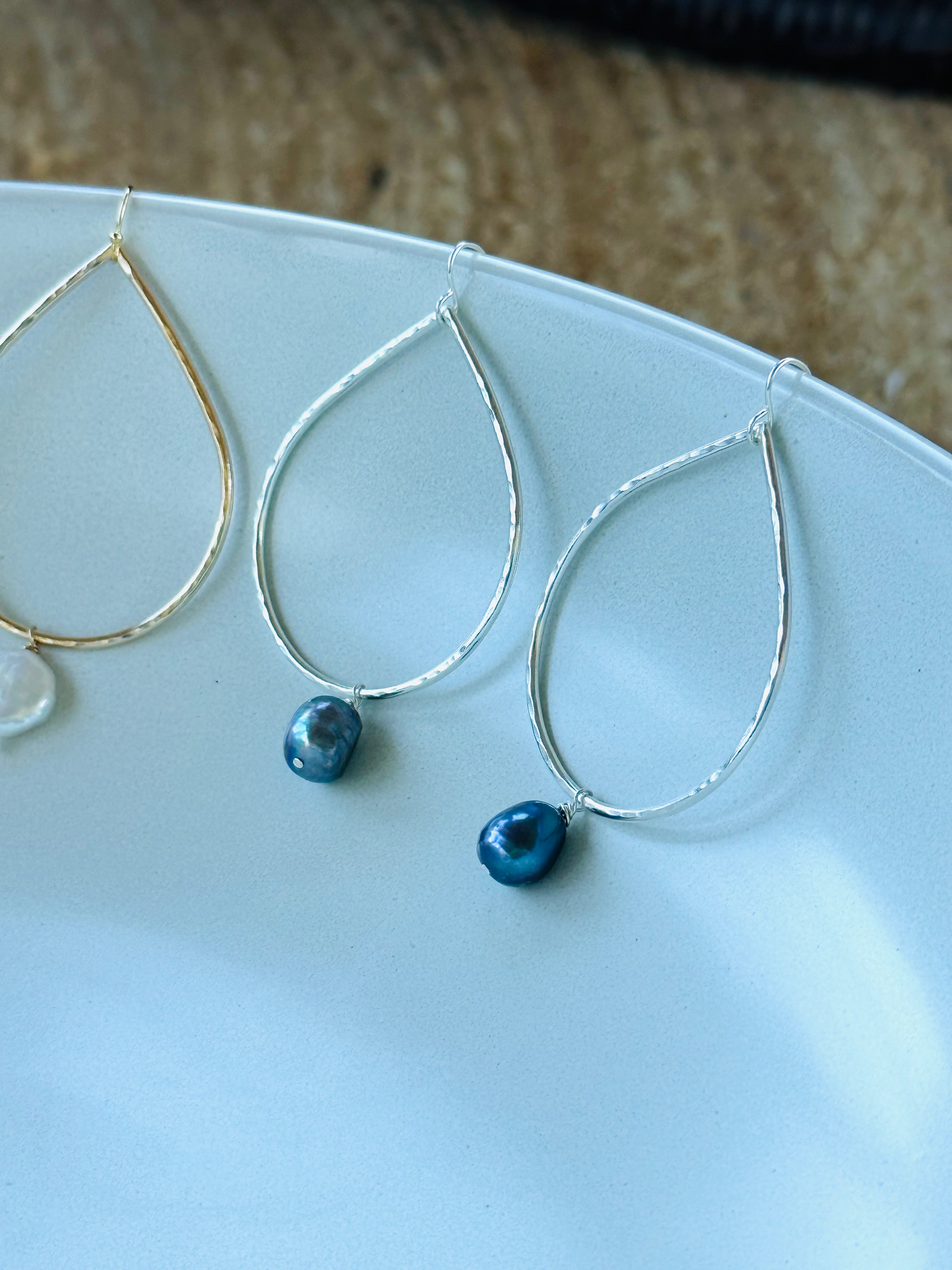 Tahitian Pearl Teardrop Earrings