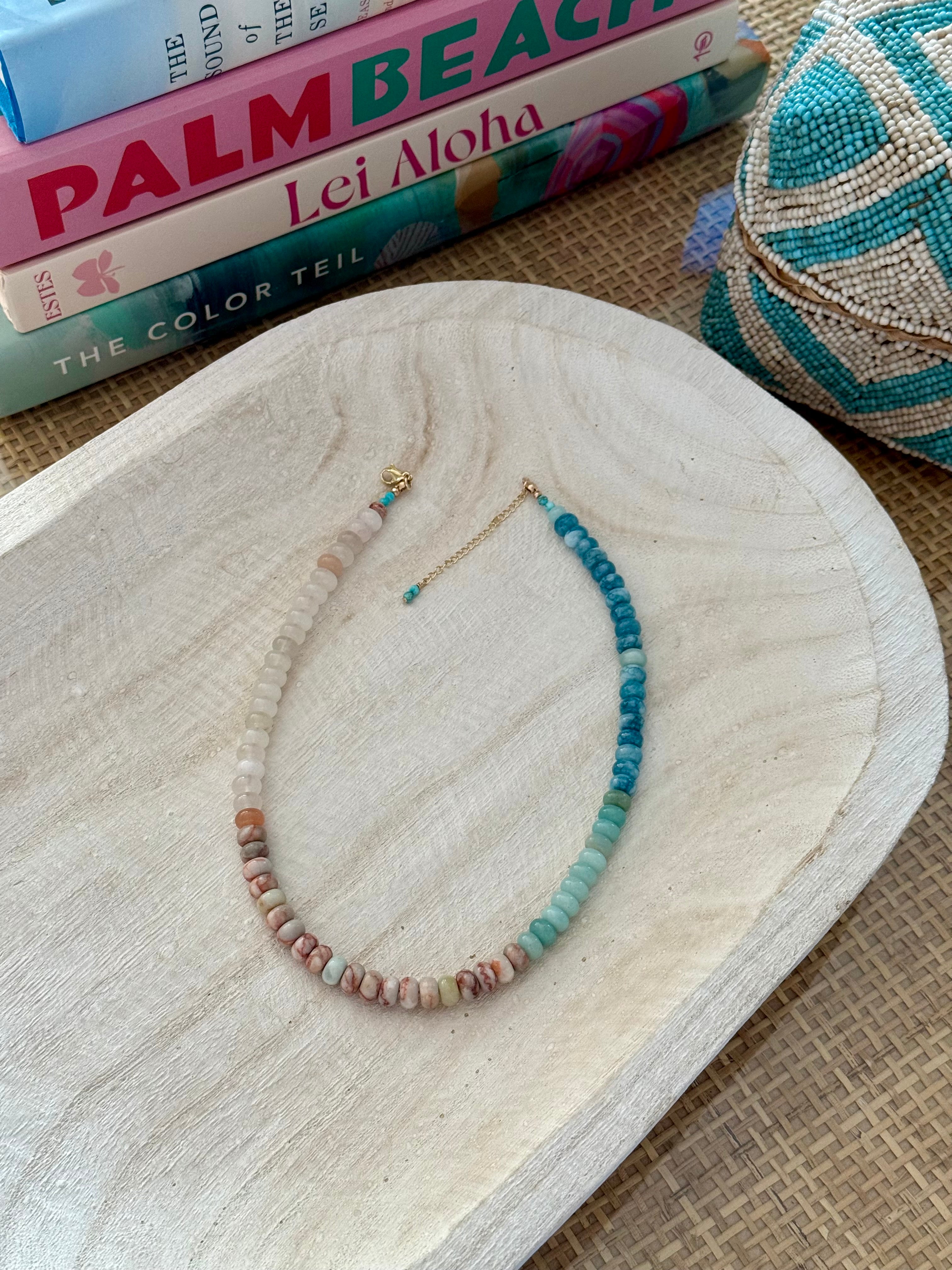 Ombré Quartz Beaded Necklace