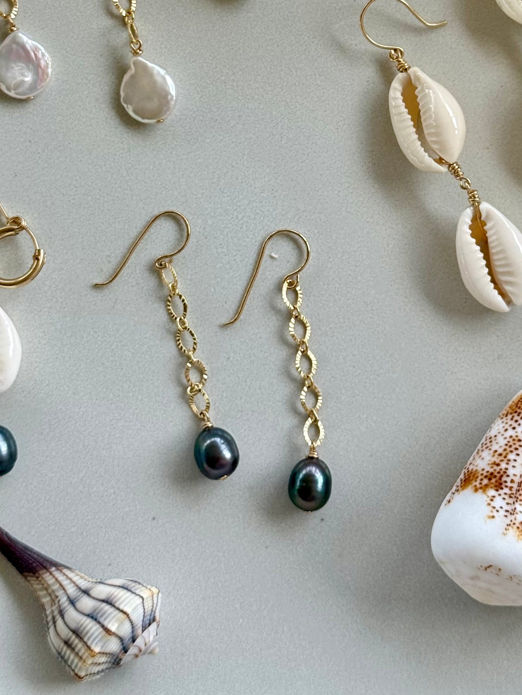 Pearl Threader Earrings