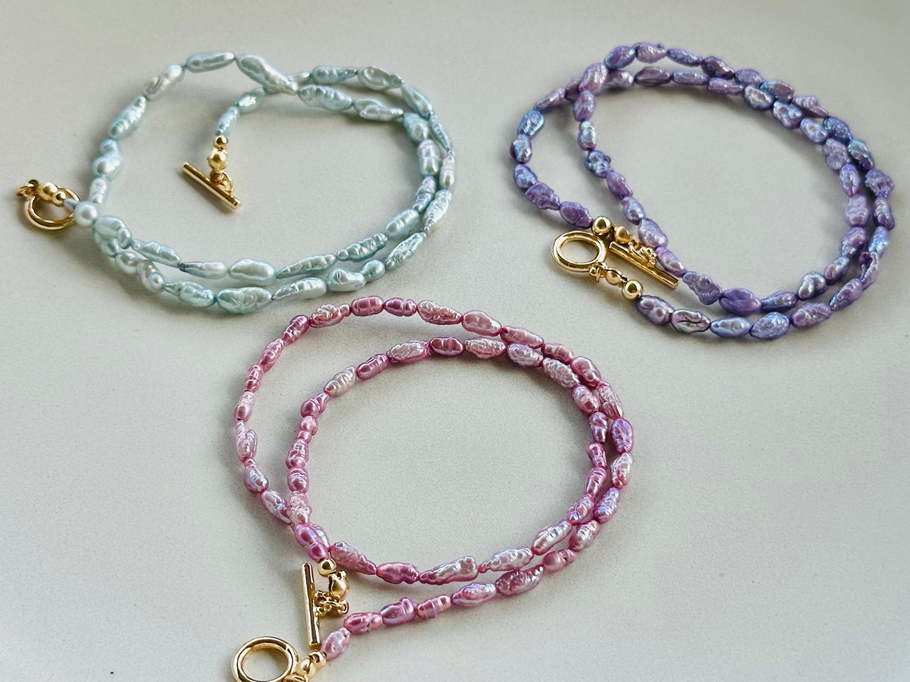 Double Wrap Pearl Bracelet