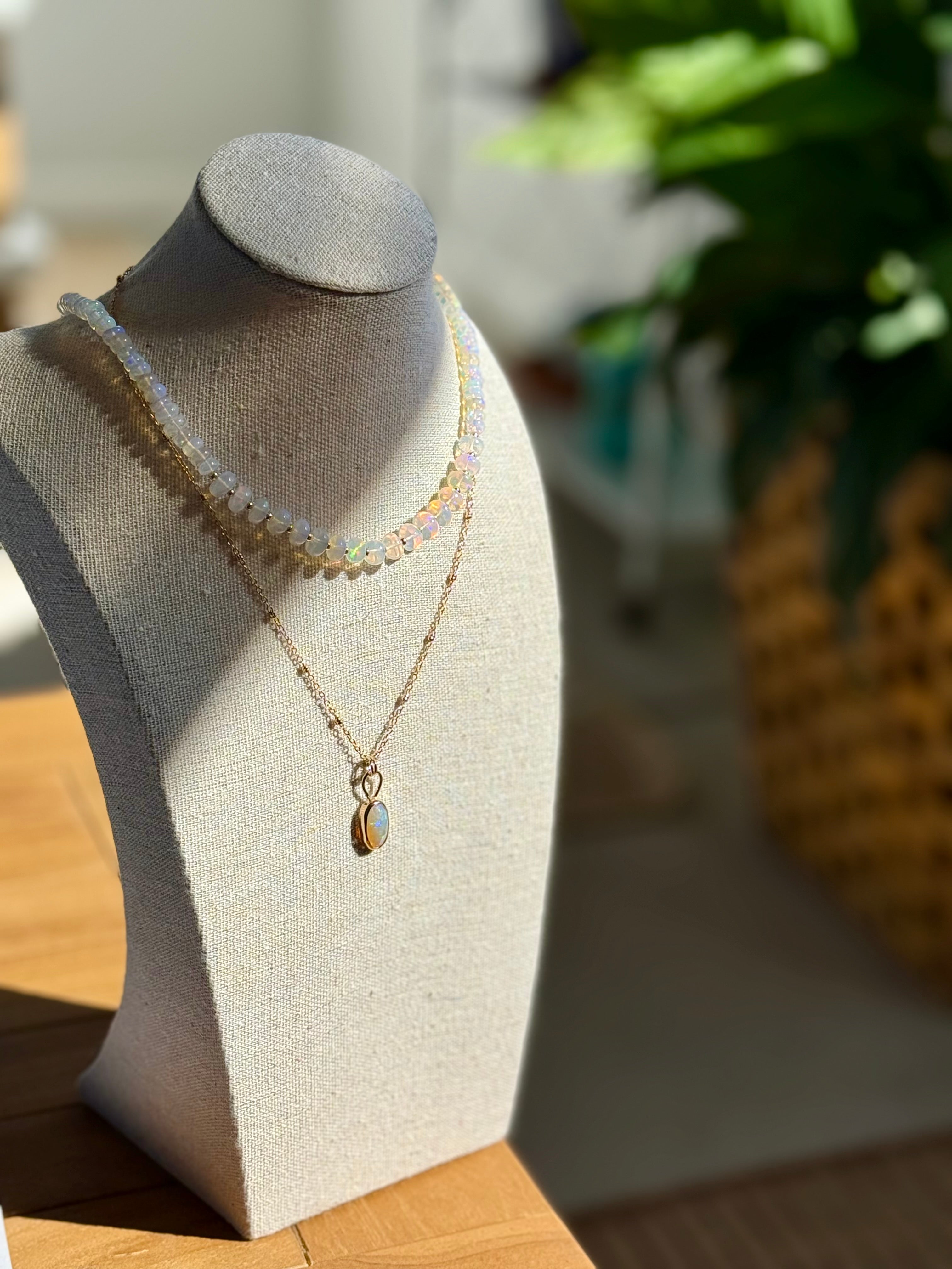 *NEW* Ethiopian Opal Beaded Necklace