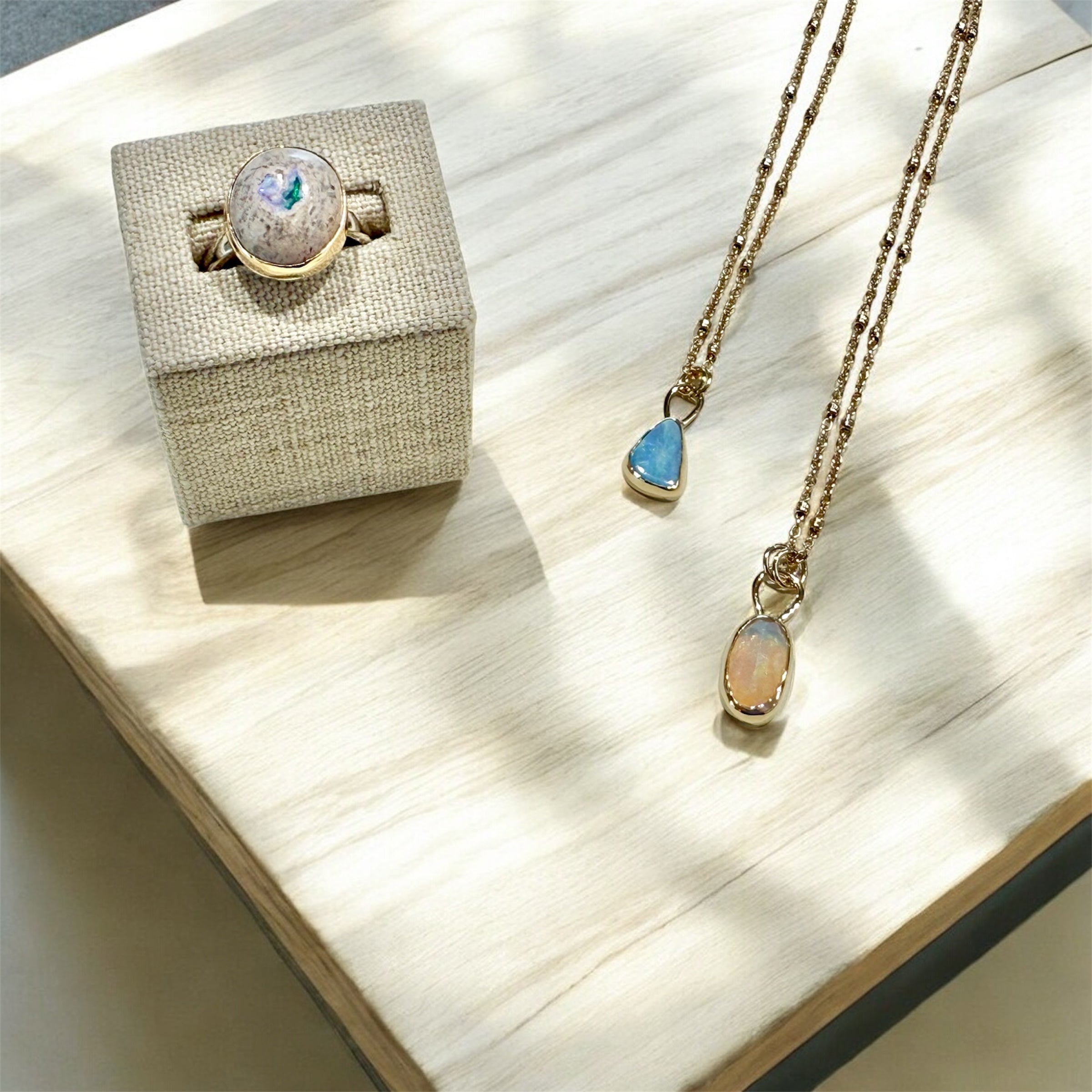 *NEW* 14K Ethiopian Opal Necklace