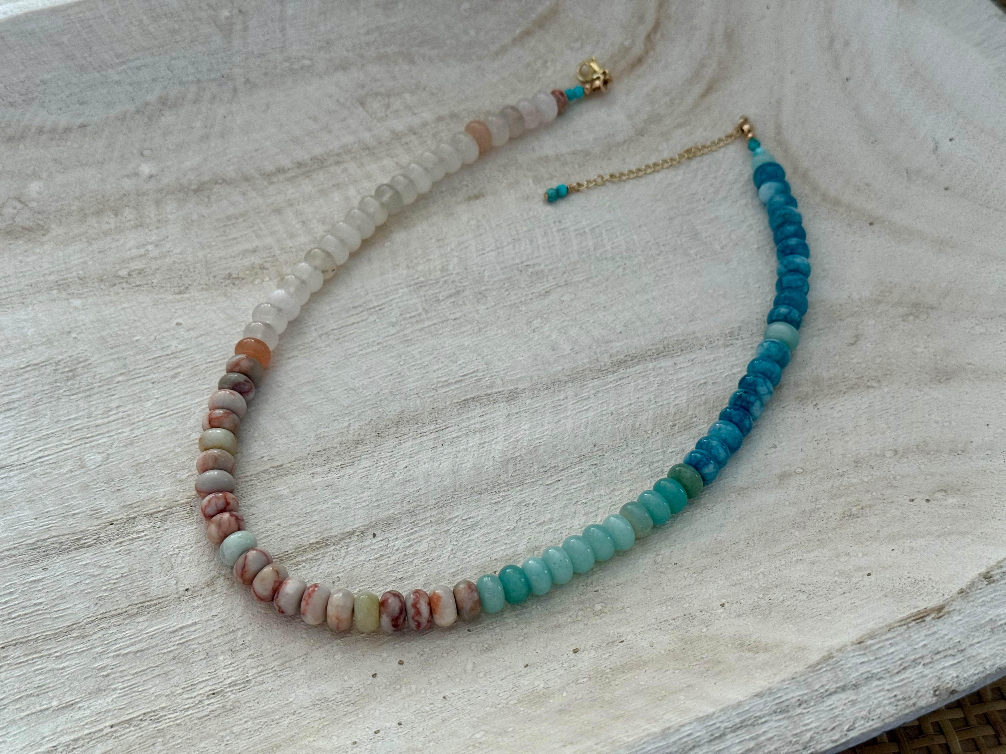 Ombré Quartz Beaded Necklace