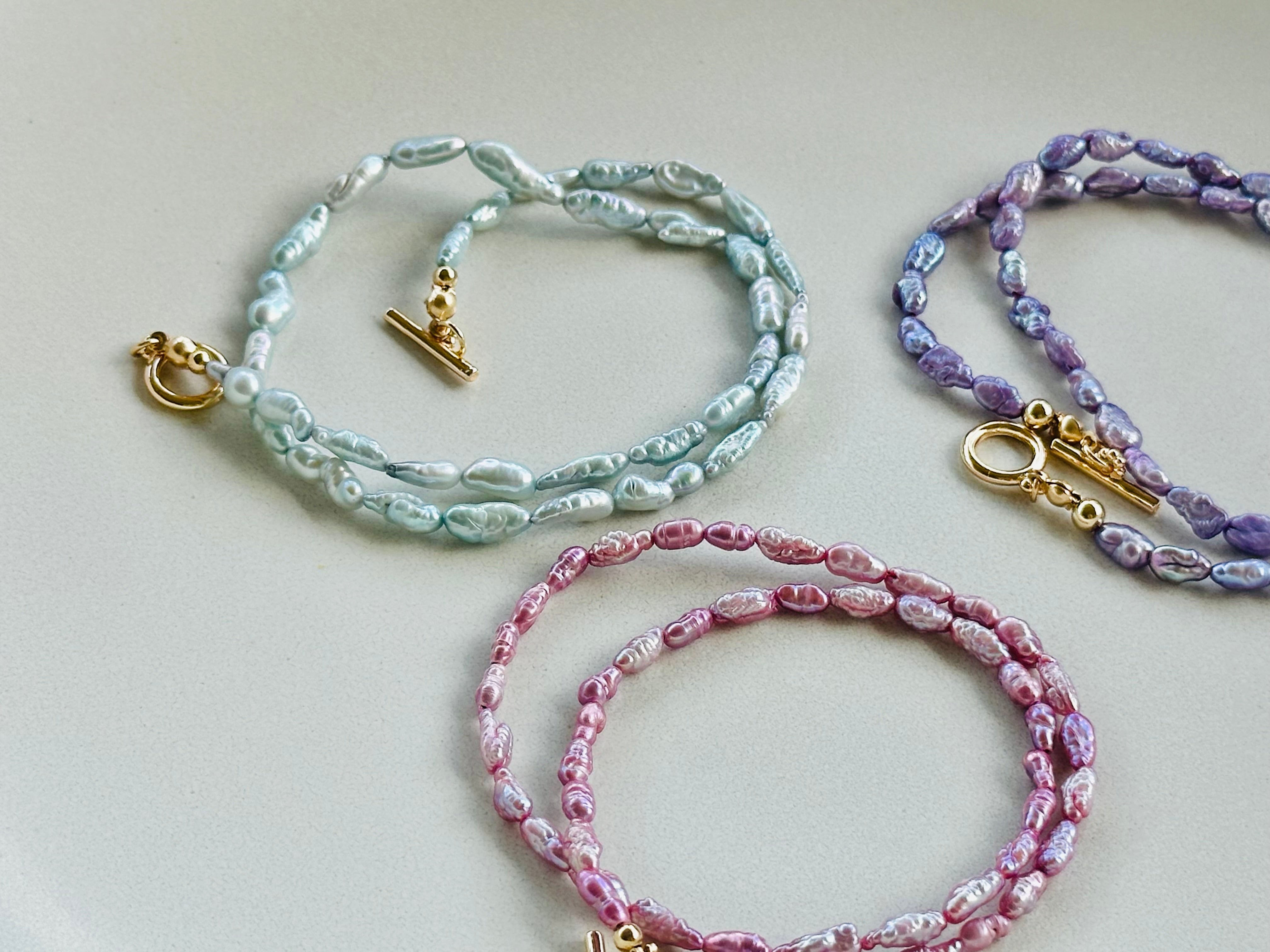 Double Wrap Pearl Bracelet