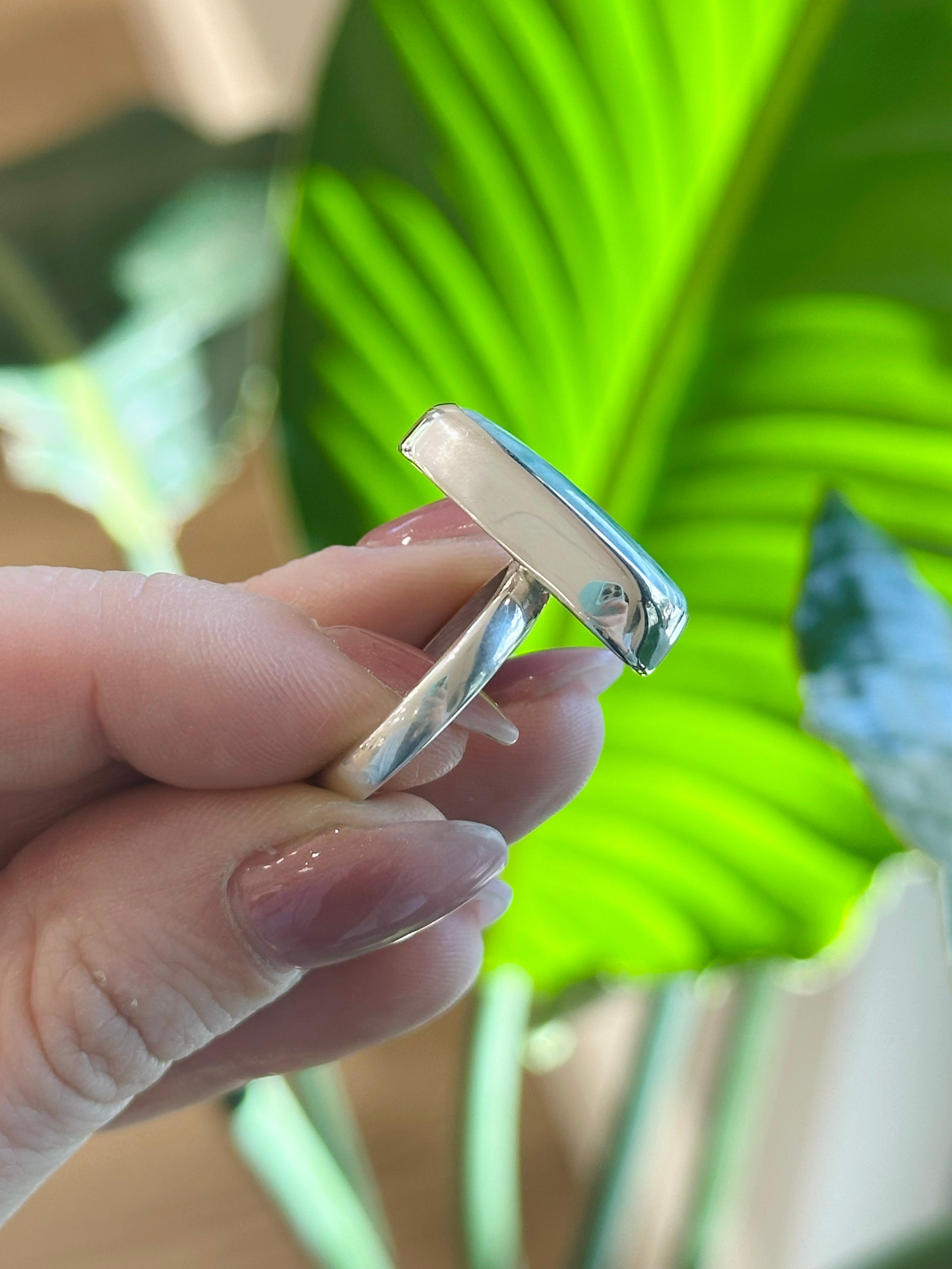 Larimar Gemstone Ring