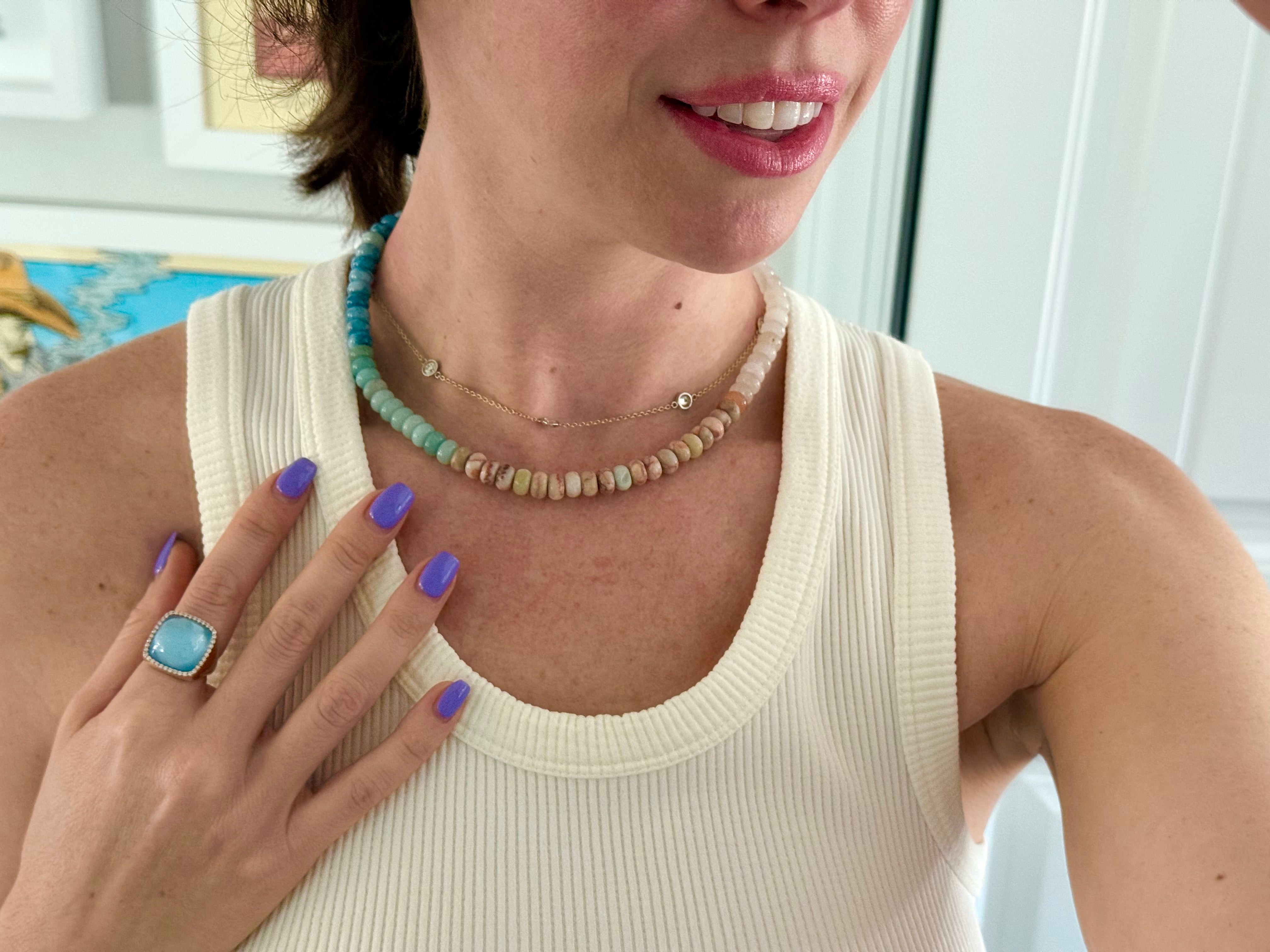 Ombré Quartz Beaded Necklace