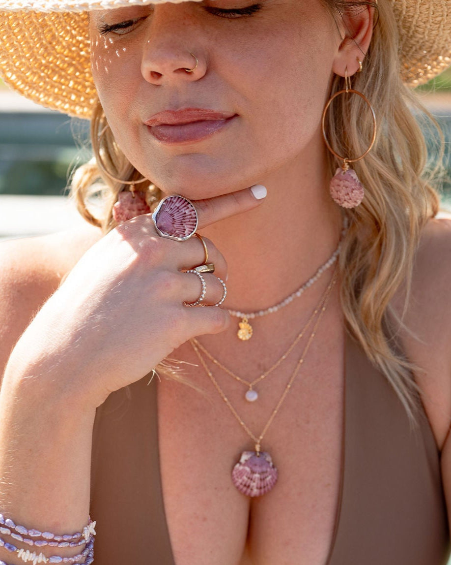 Coastal Sea Shell Necklaces - Wrapped In Waves